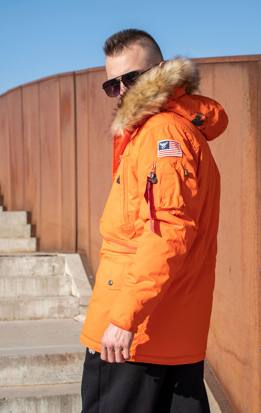 Аляска ALPHA INDUSTRIES POLAR flame orange 