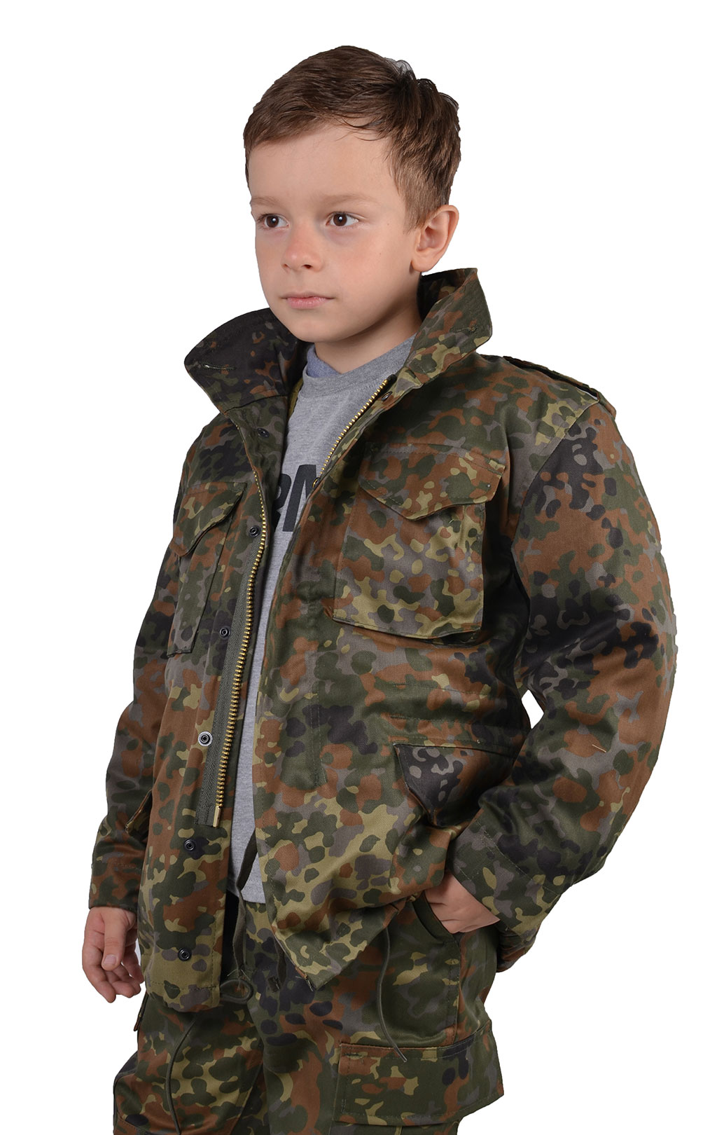 Детская куртка CLASSIC M-65 flecktarn 