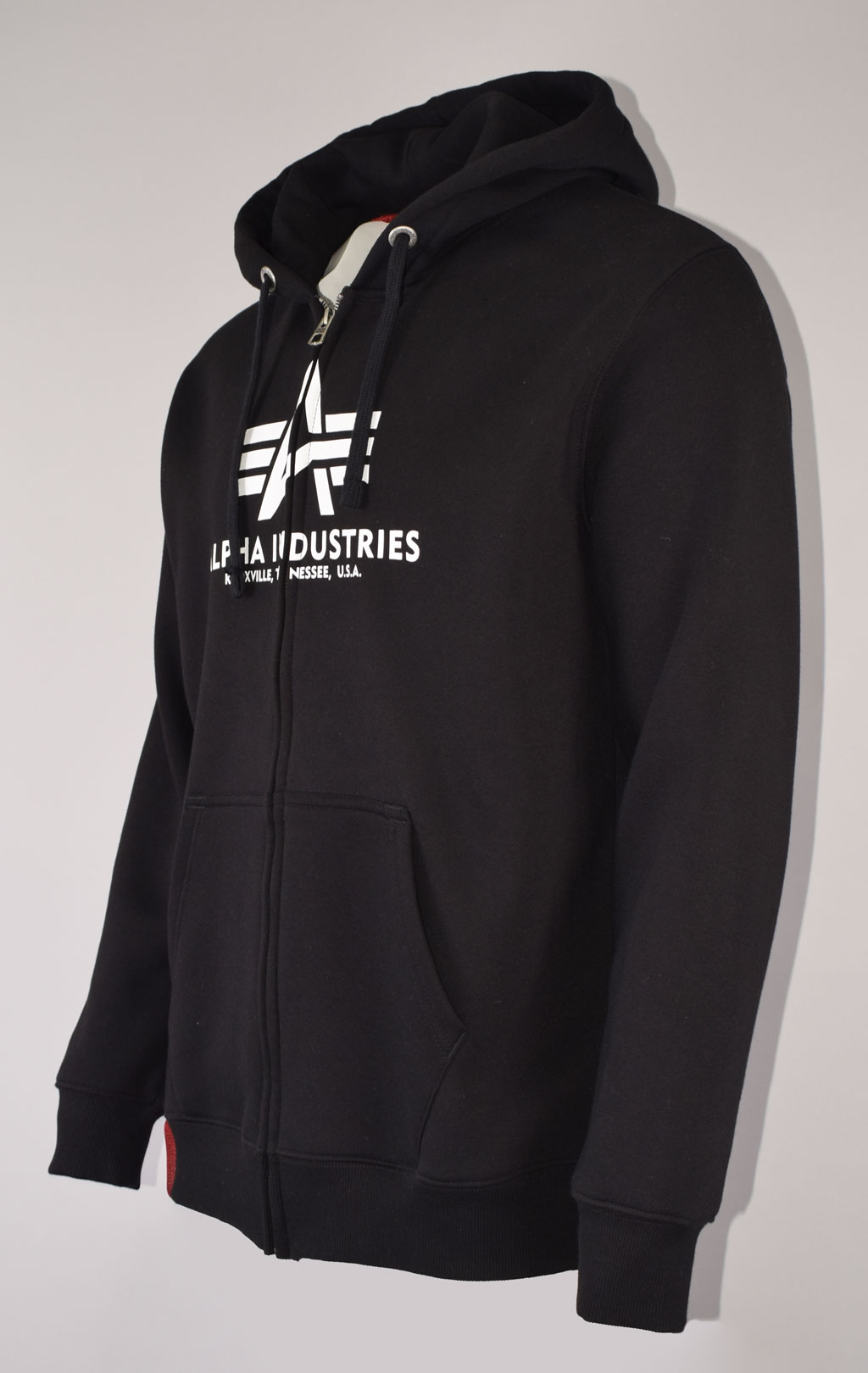 Толстовка ALPHA INDUSTRIES BASIC ZIP HOODY black 