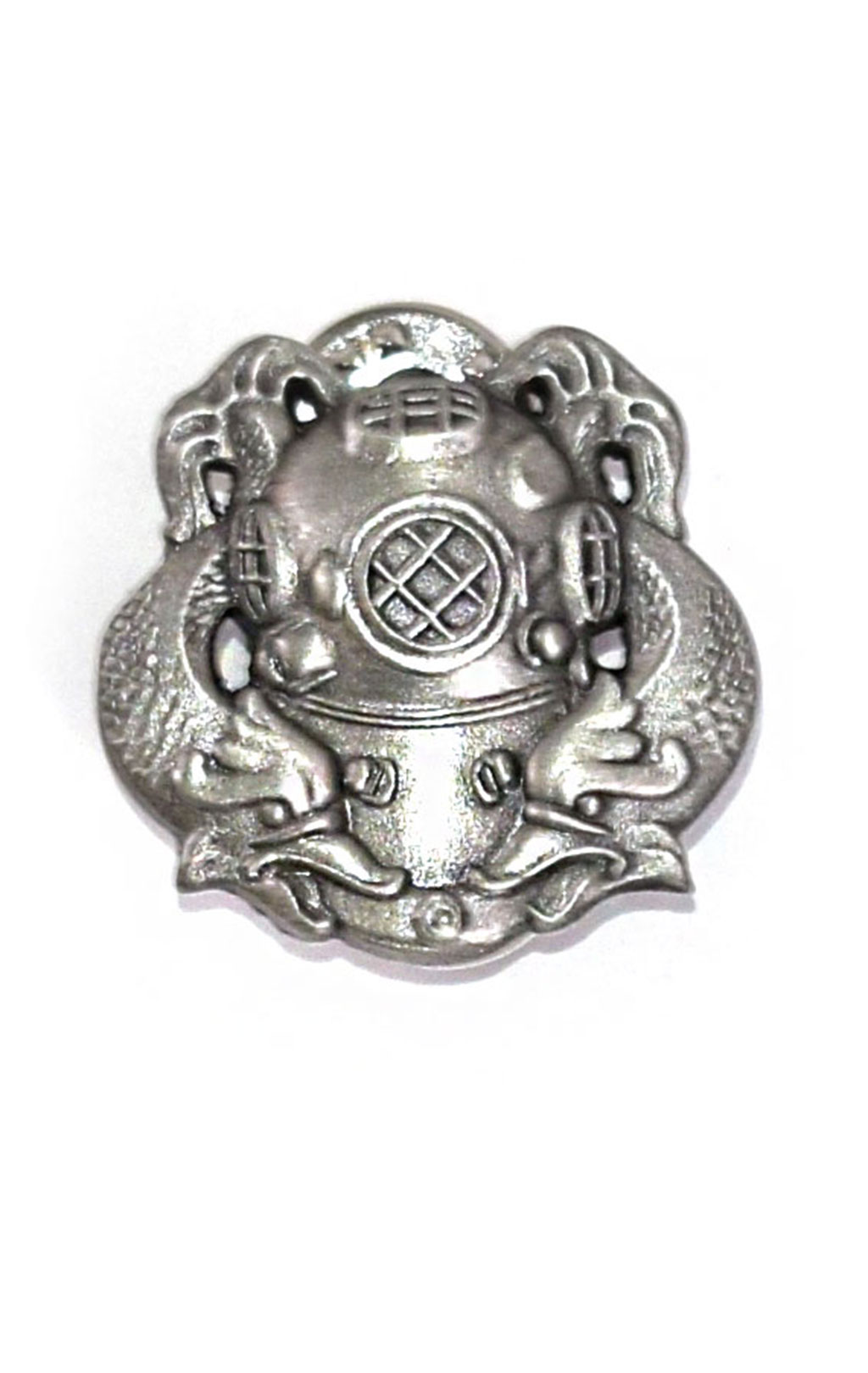 Знак DIVER-1 малый silver (P12740) США