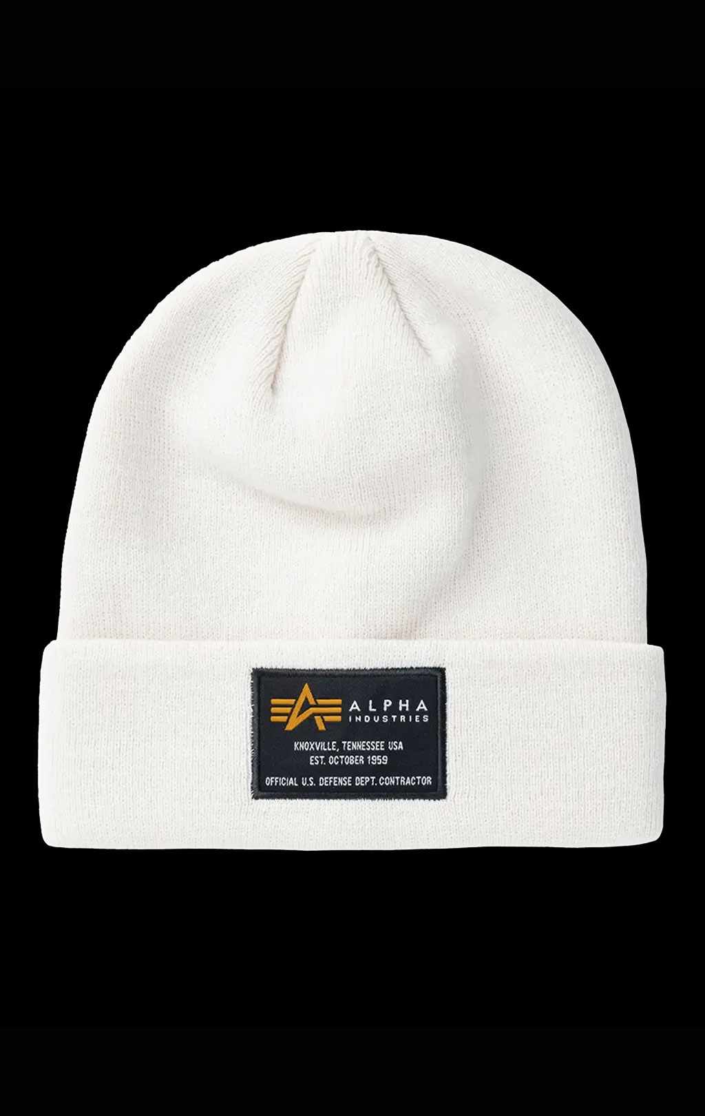 Шапка ALPHA INDUSTRIES CREW BEANIE jet stream white 