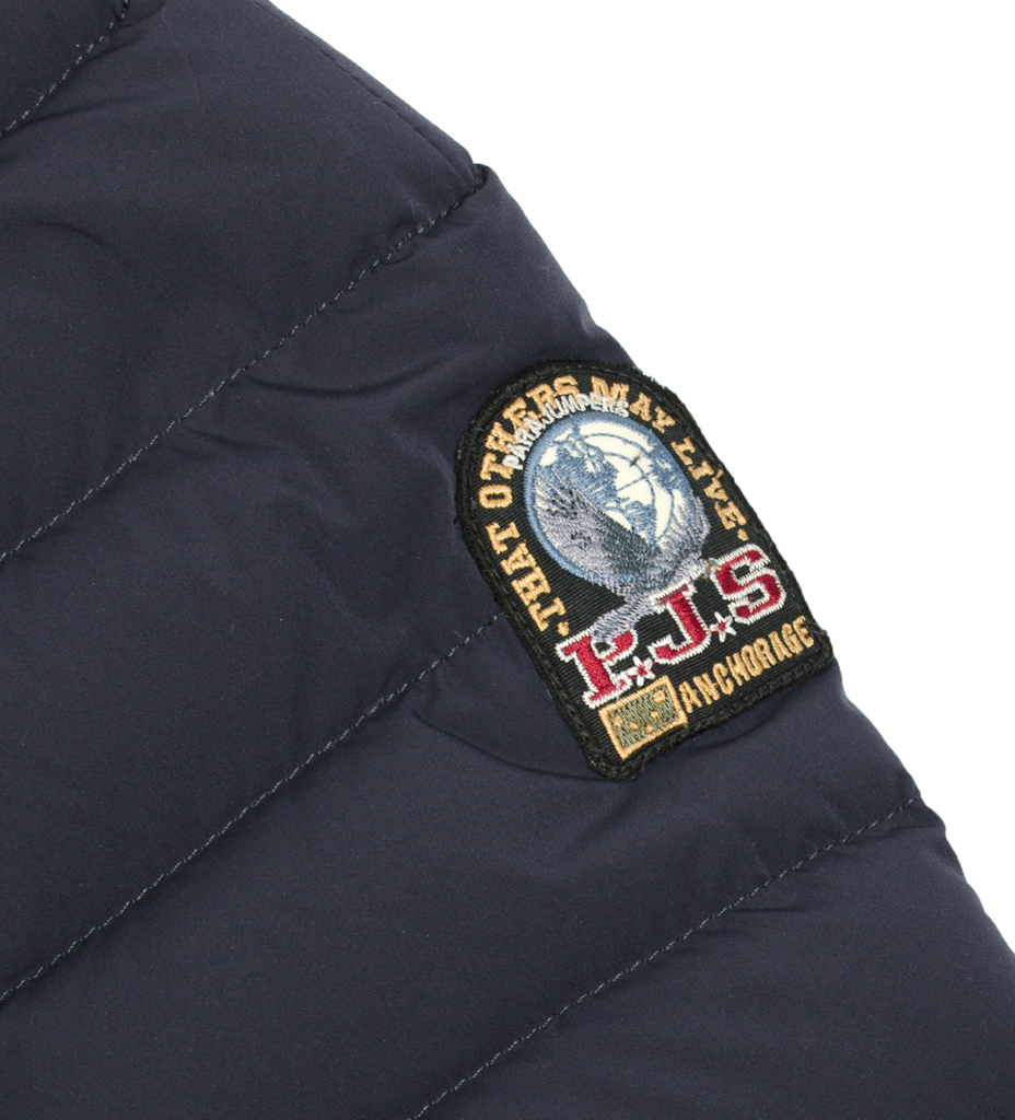 Куртка-пуховик лёгкая PARAJUMPERS MASON blue black 