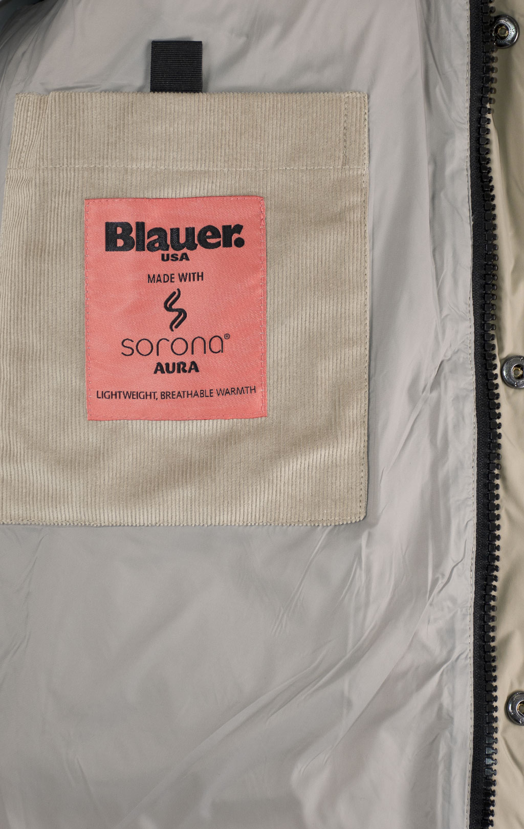 Куртка-пуховик BLAUER FARGO вельвет FW 24/25 beige 301 (CO2115) 