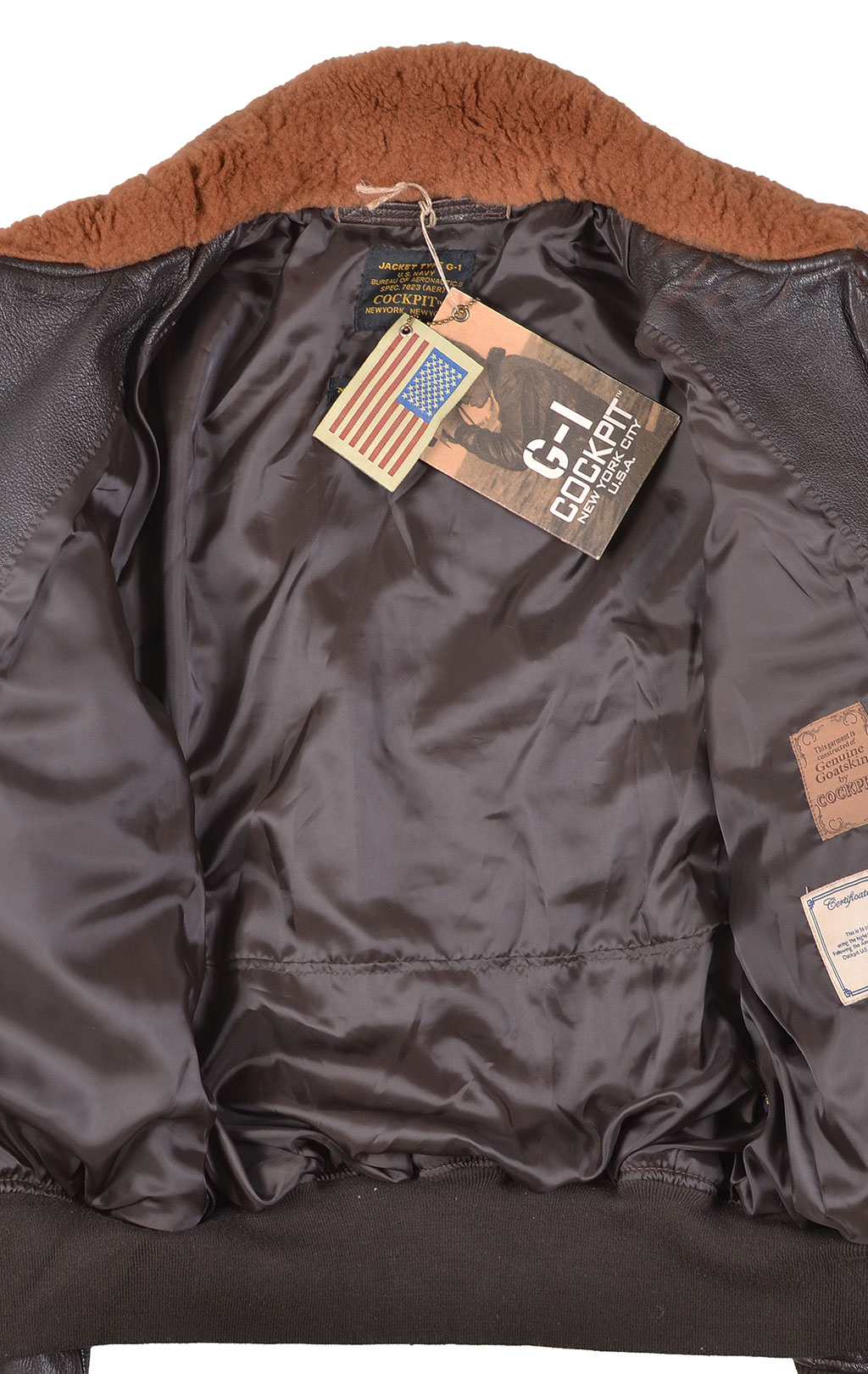 Куртка-пилот COCKPIT Movie Heroes G-1 кожа brown (Z201036T) 