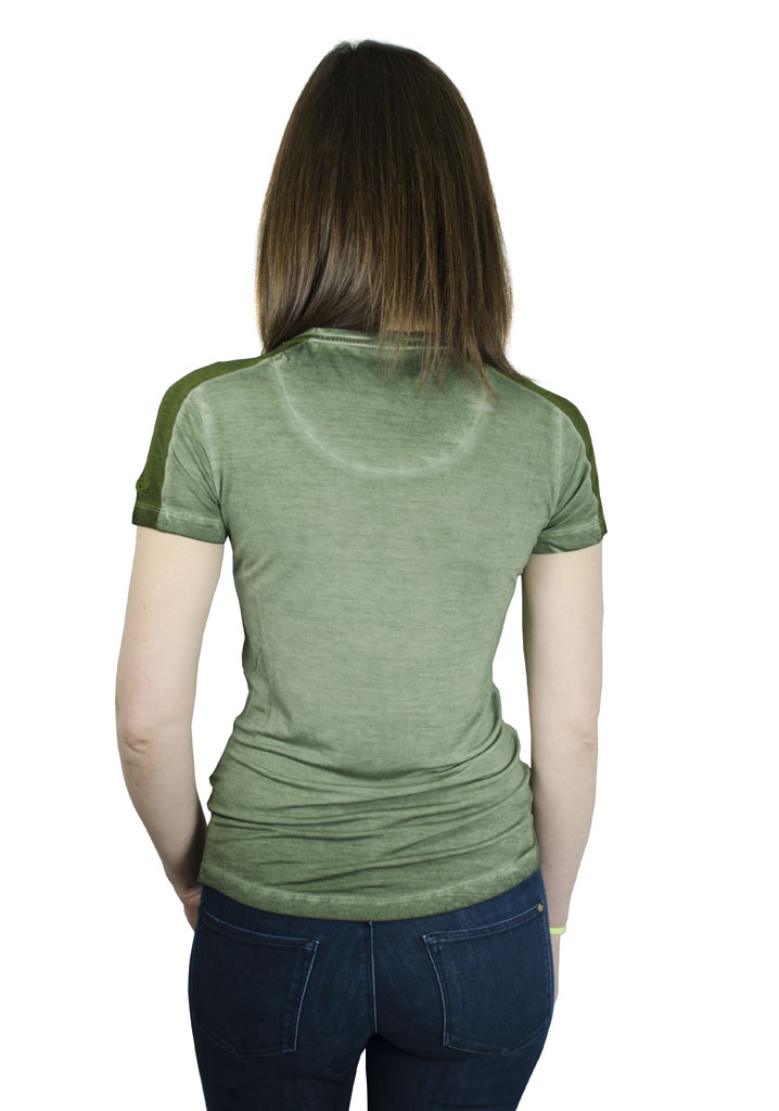 Женская футболка AERONAUTICA MILITARE verde (TS 1323) 