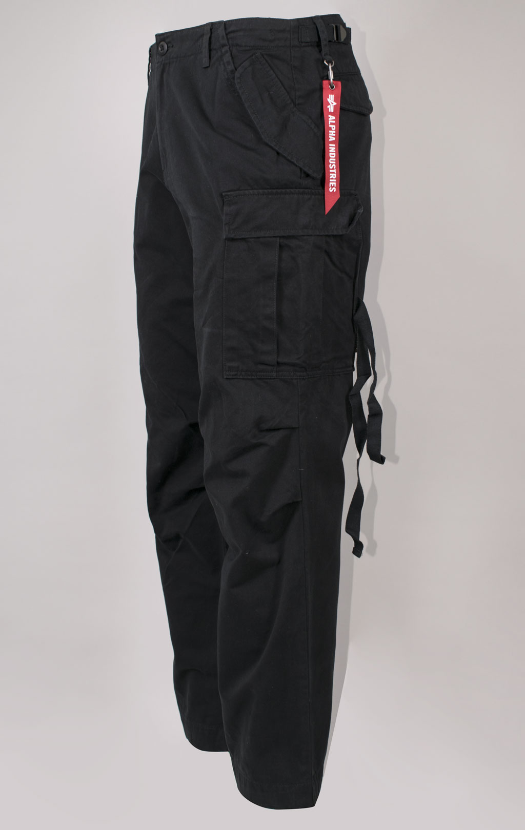 Брюки-карго парашюты ALPHA INDUSTRIES M-65 PANT плотные FW 24/25 black 