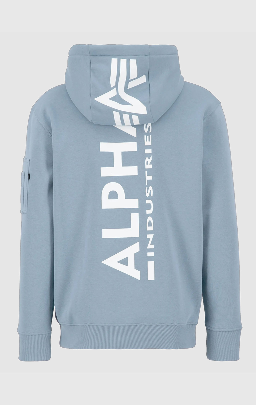 Толстовка ALPHA INDUSTRIES BACK PRINT HOODY greyblue 