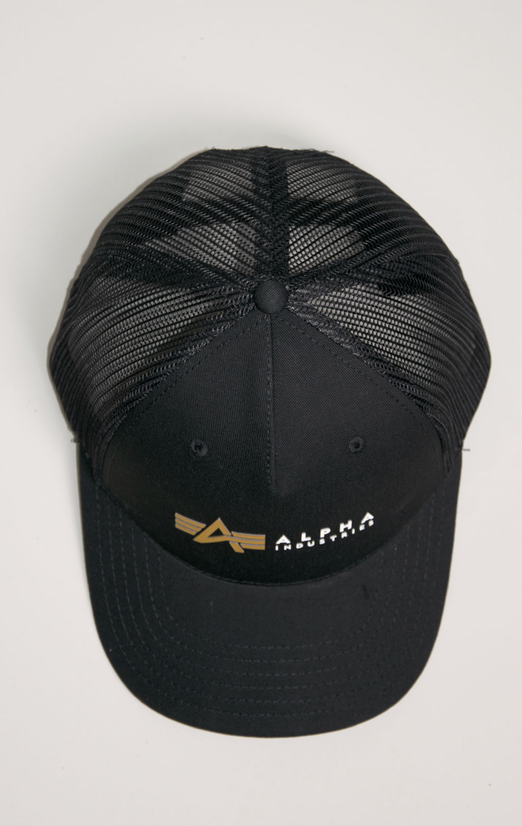 Бейсболка ALPHA INDUSTRIES ALPHA LABEL TRUCKER CAP black 