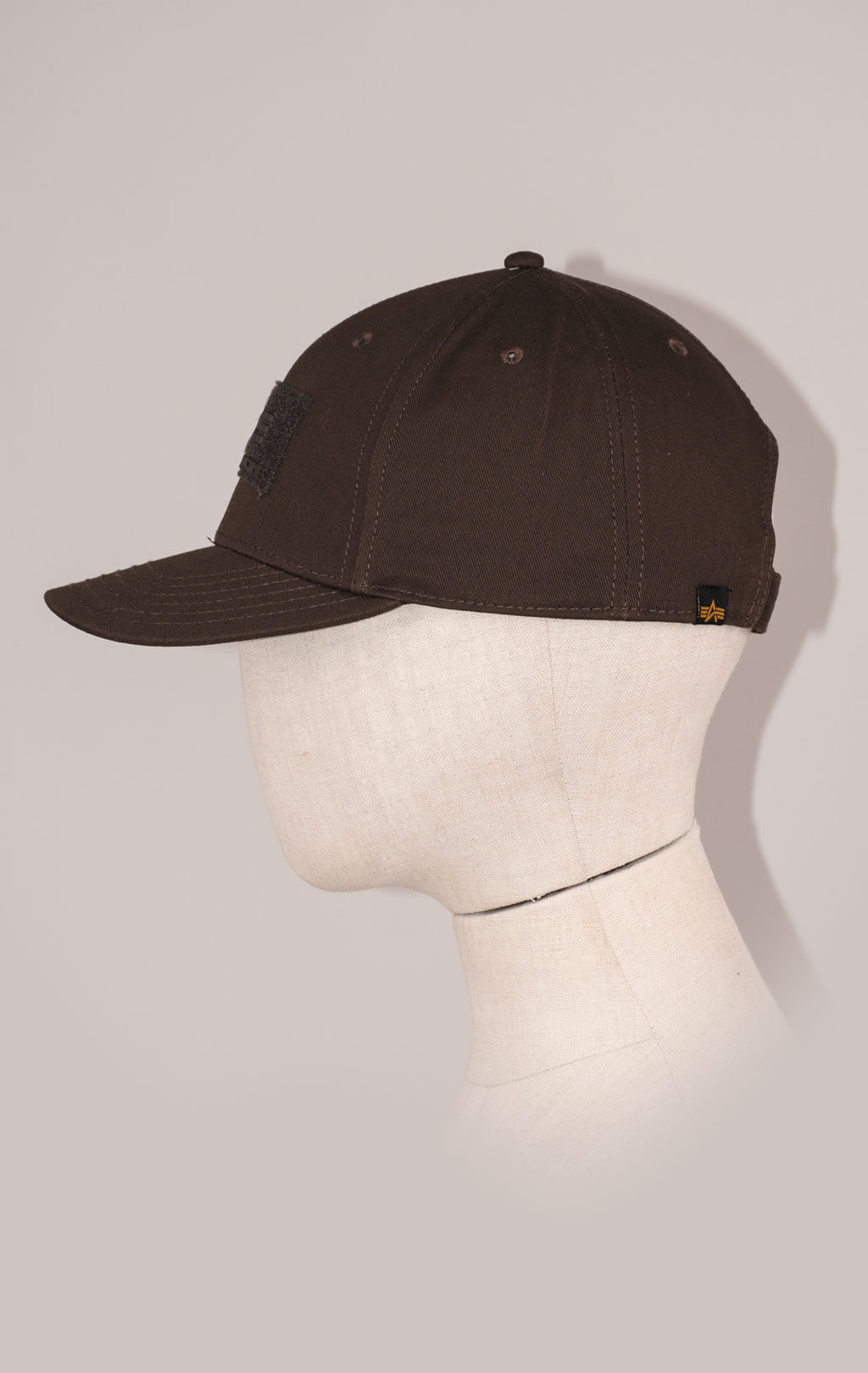 Бейсболка ALPHA INDUSTRIES VELCRO CAP hunter brown 