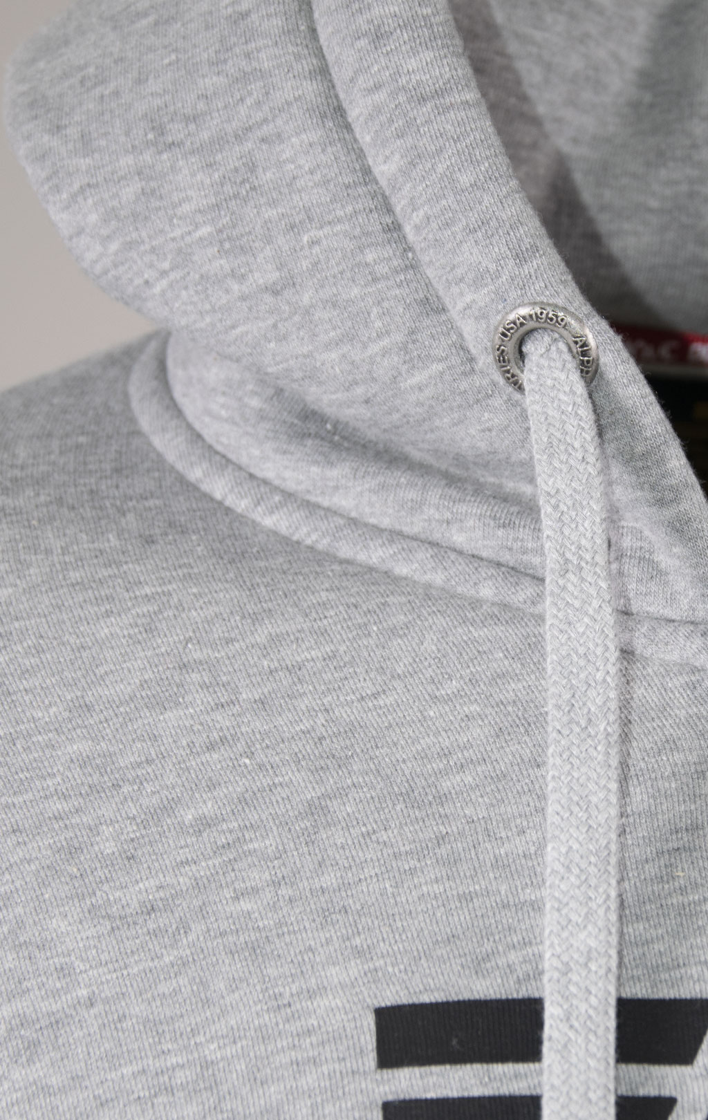 Толстовка ALPHA INDUSTRIES BASIC ZIP HOODY grey heather 