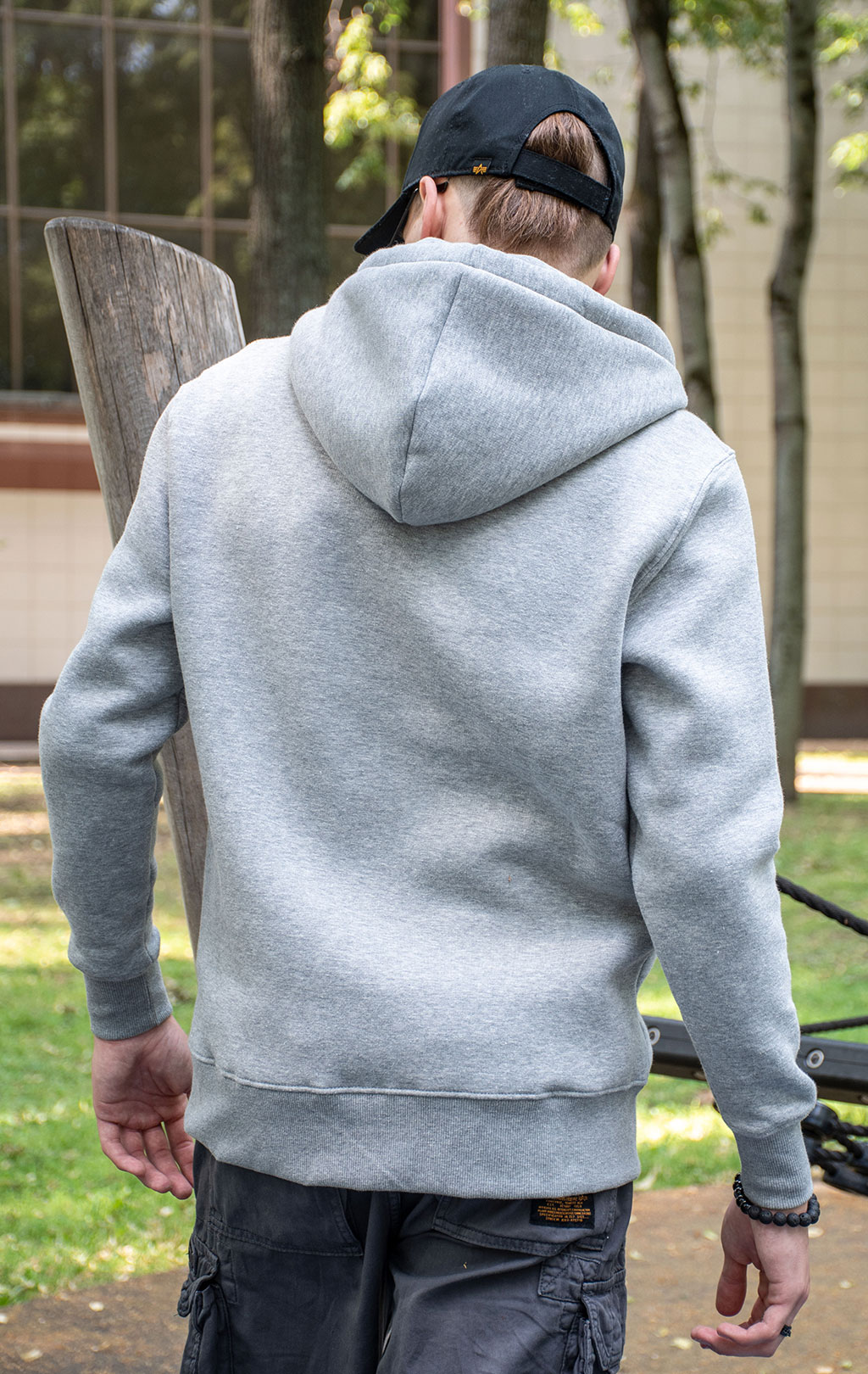 Толстовка ALPHA INDUSTRIES BASIC ZIP HOODY grey heather 