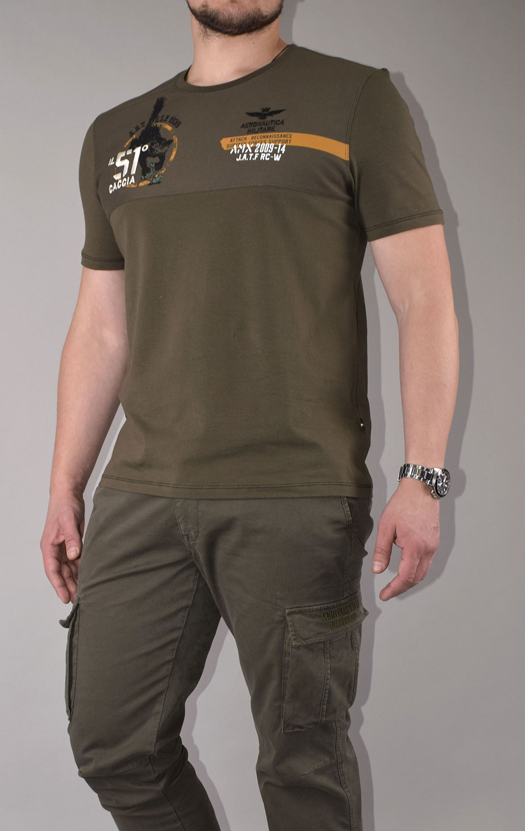 Футболка AERONAUTICA MILITARE FW 20/21/TR verde scuro (TS 1777) 