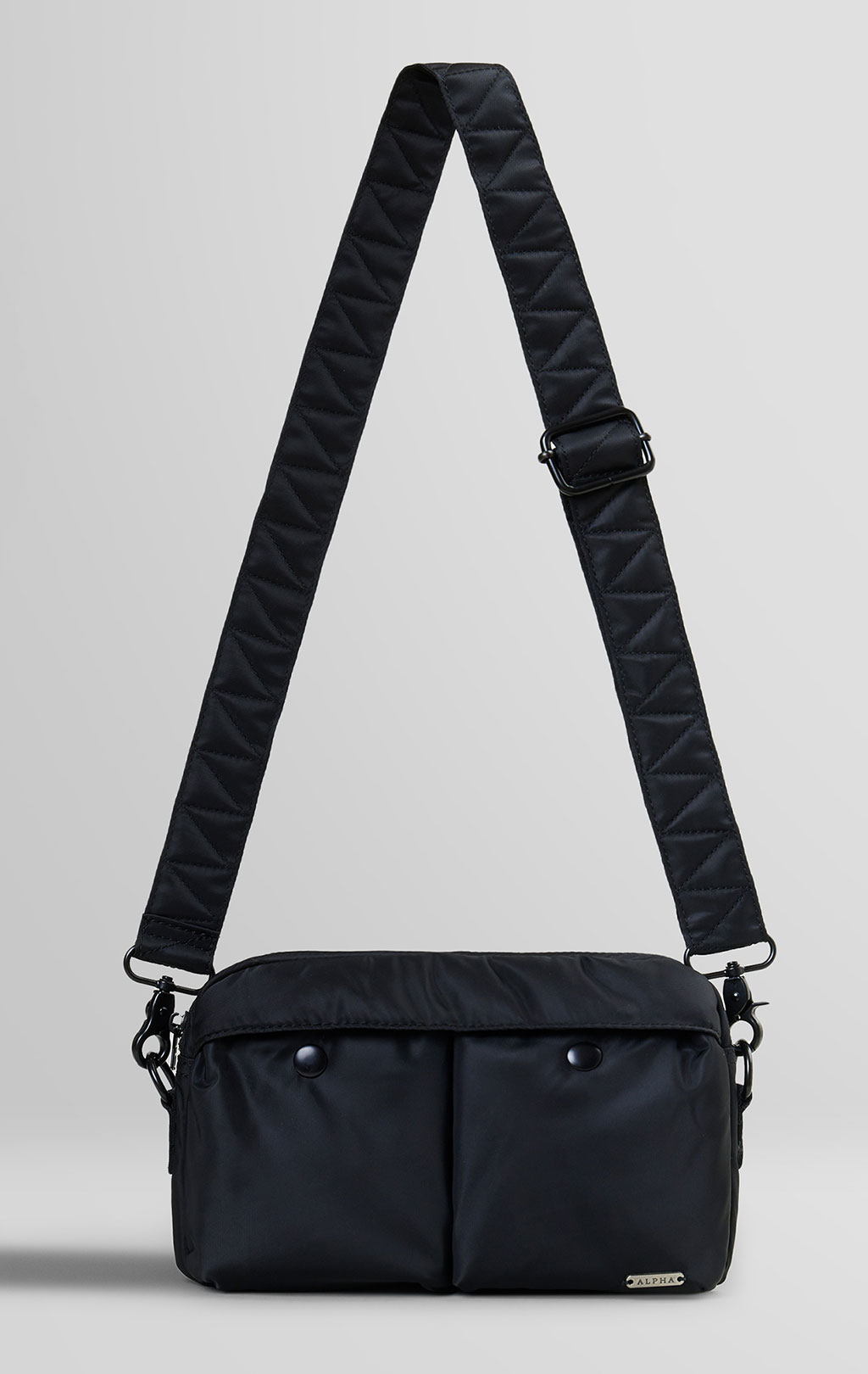 Сумка ALPHA INDUSTRIES NYLON MESSENGER BAG black 