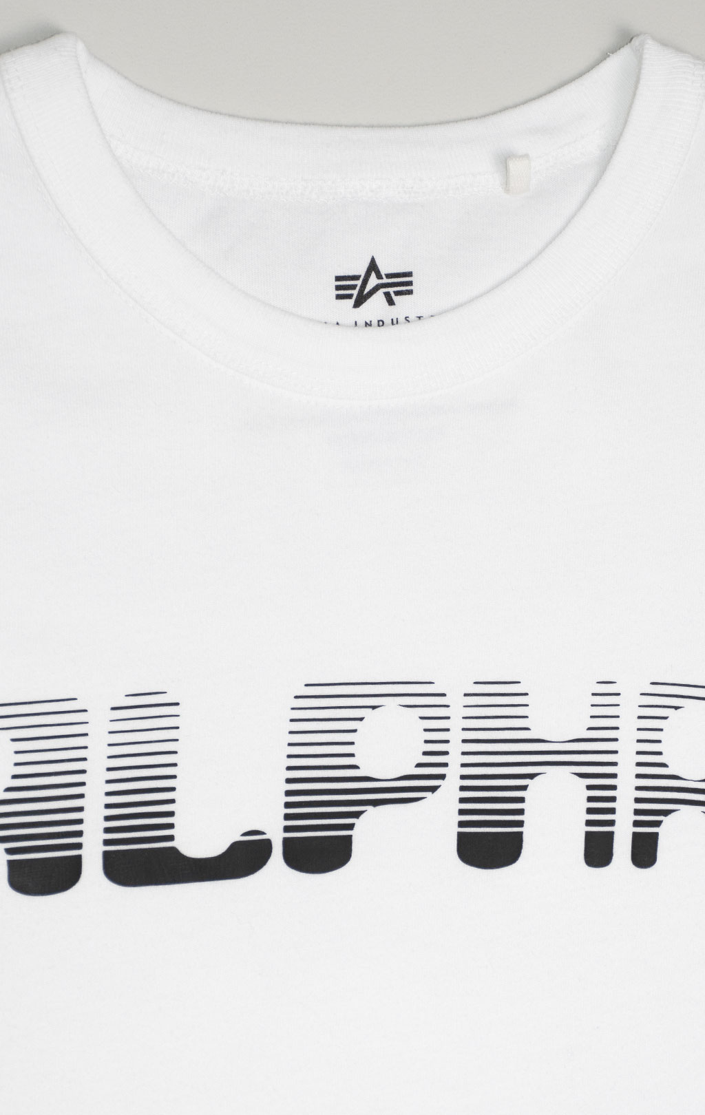 Футболка ALPHA INDUSTRIES ALPHA LOGOS TEE плотная FW 24/25 white 