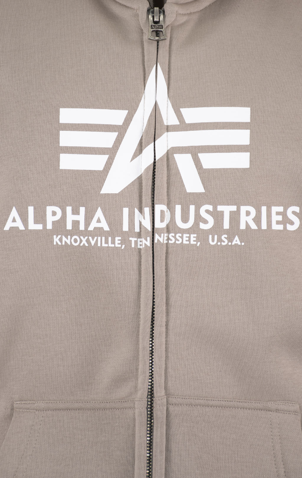 Толстовка ALPHA INDUSTRIES BASIC ZIP HOODY vintage sand 