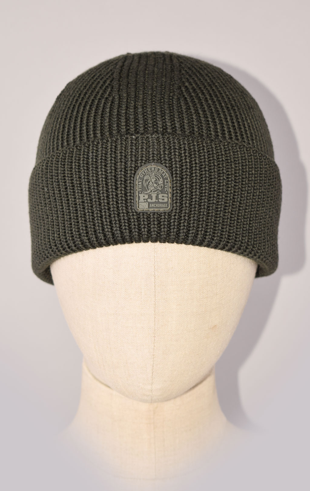 Шапка вязаная PARAJUMPERS PLAIN BEANIE FW 24/25 green gables 