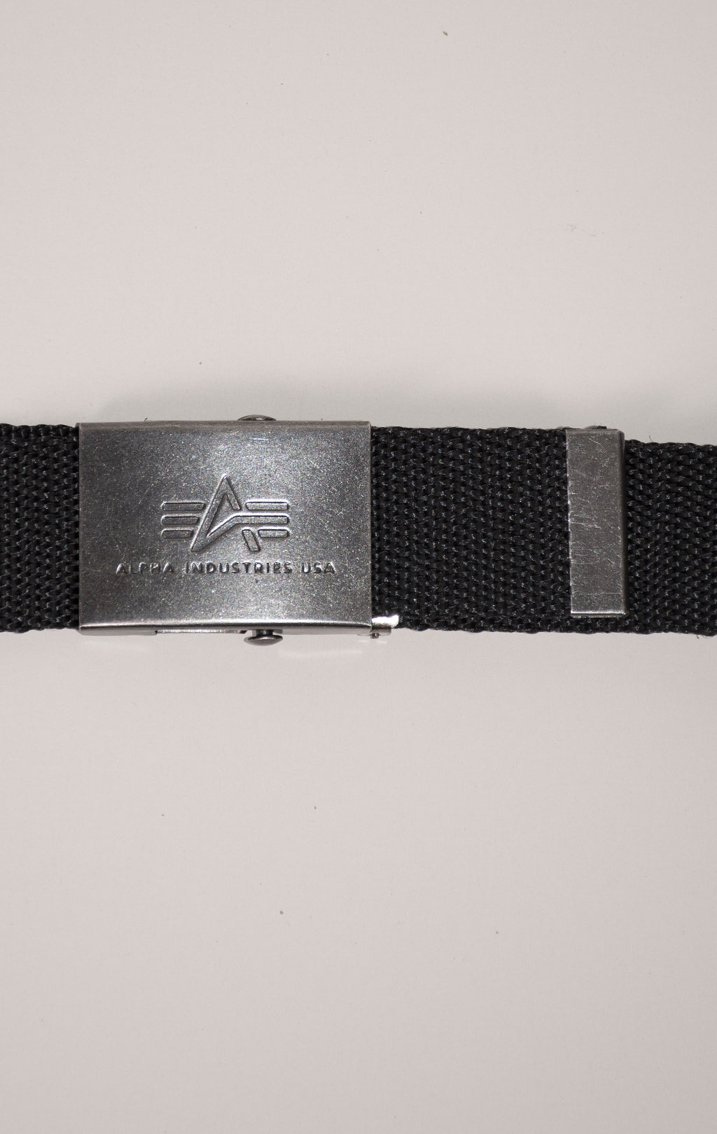 Ремень брючный ALPHA INDUSTRIES HEAVY DUTY BELT 4 cm black 