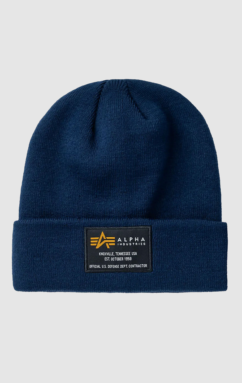 Шапка ALPHA INDUSTRIES CREW BEANIE ultra navy 