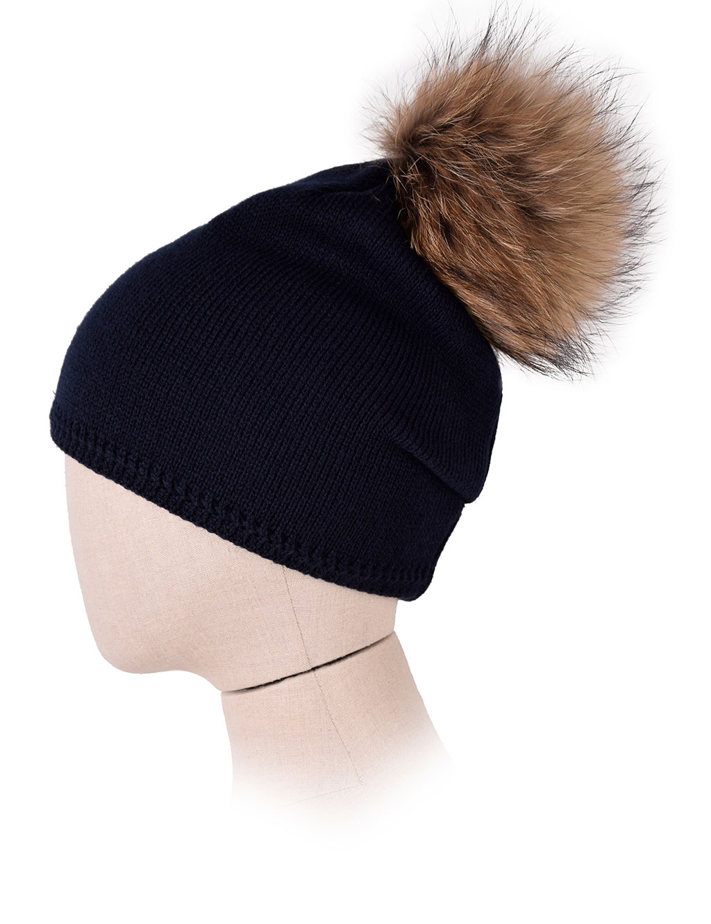 Женская шапка вязаная PARAJUMPERS PLAIN HAT navy 