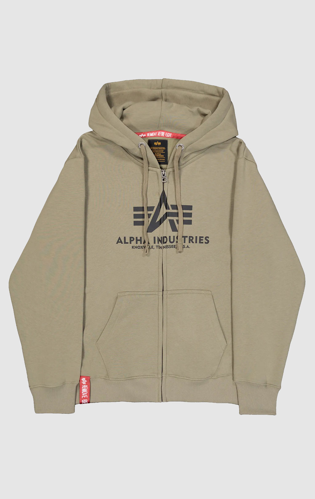 Толстовка ALPHA INDUSTRIES BASIC ZIP HOODY olive 