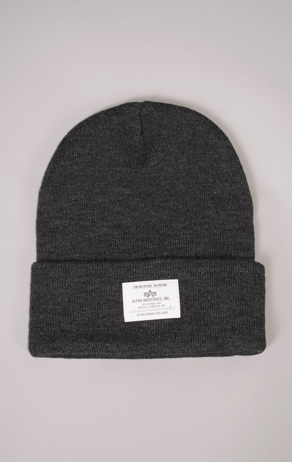 Шапка ALPHA INDUSTRIES ESSENTIAL BEANIE FW 24/25 dark charcoal heather 