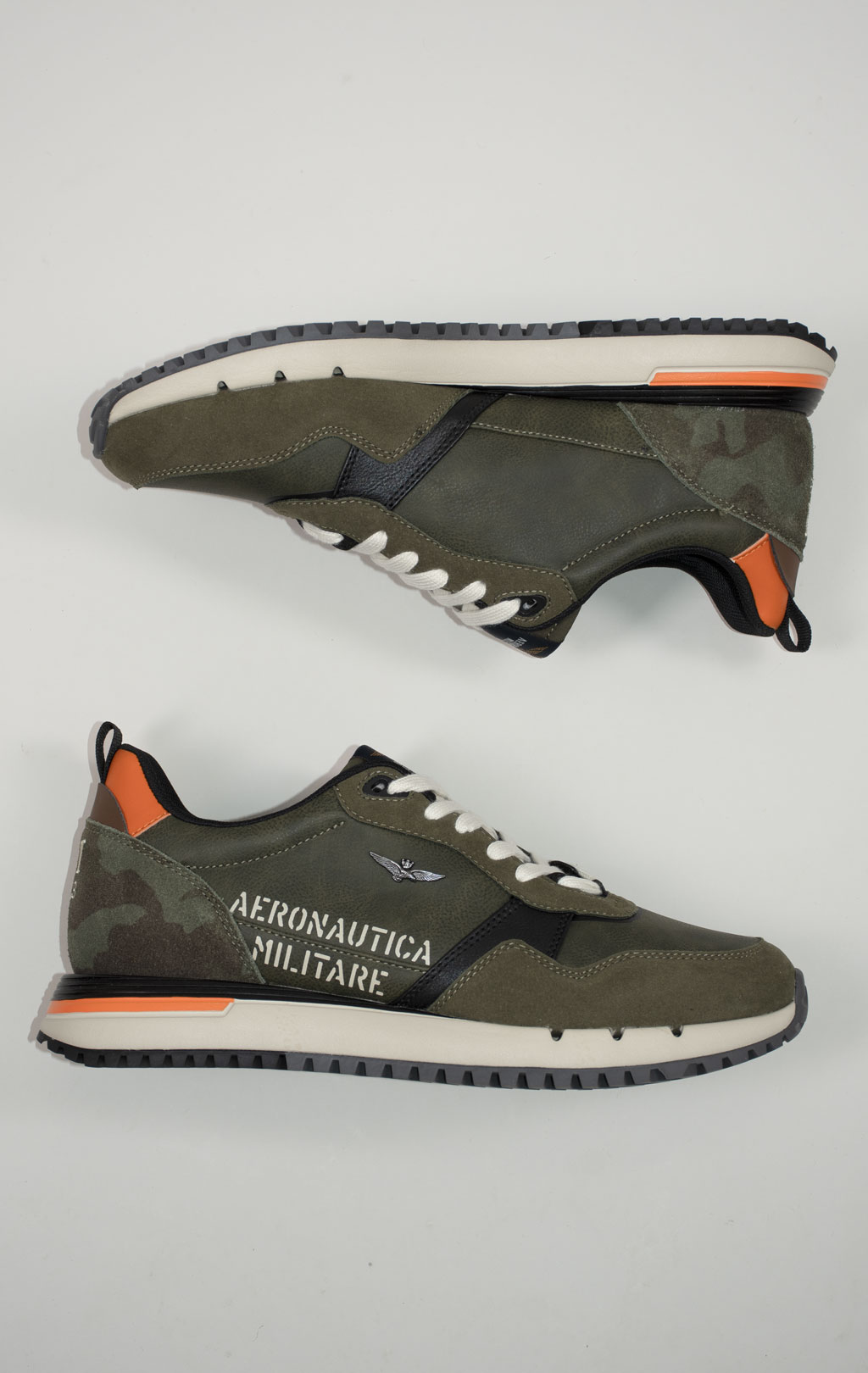 Кроссовки AERONAUTICA MILITARE кожа FW 24/25/CN dark green (SC 283) 