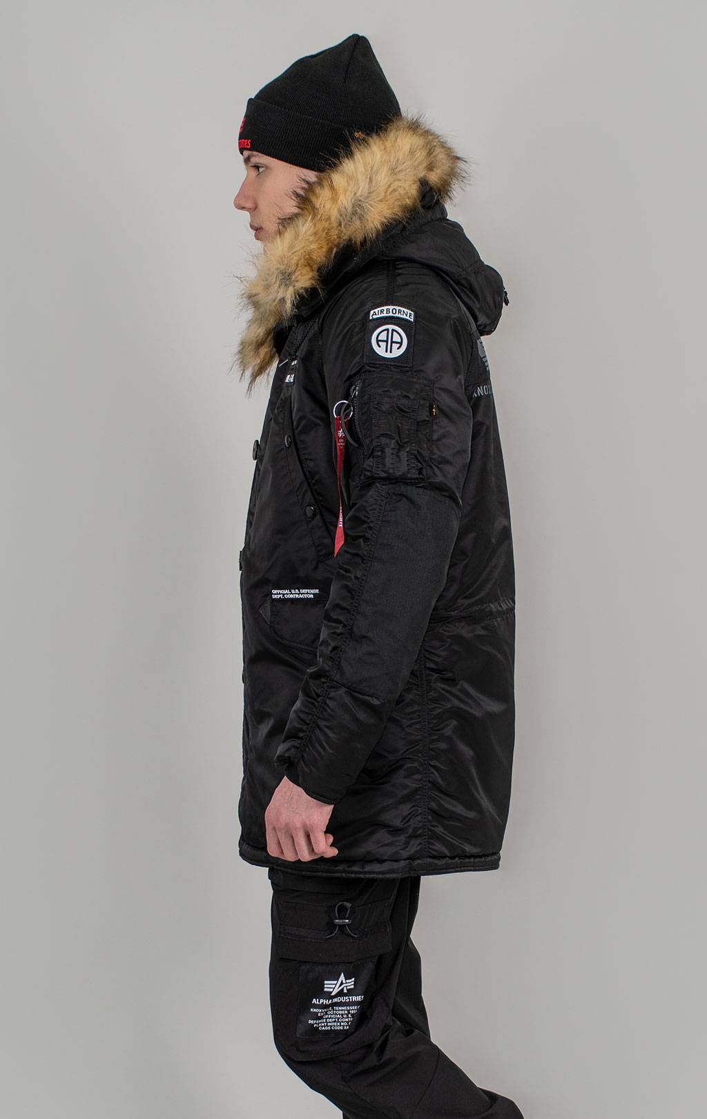 Аляска ALPHA INDUSTRIES AIRBORNE N-3B black 