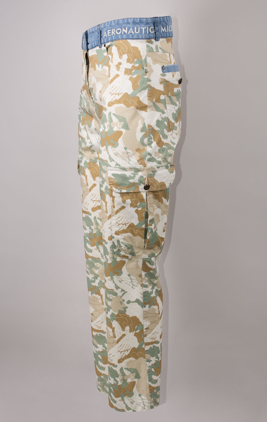 Женские брюки-карго AERONAUTICA MILITARE SS 24/TN camouflage naturale/salvia (PA 1595) 