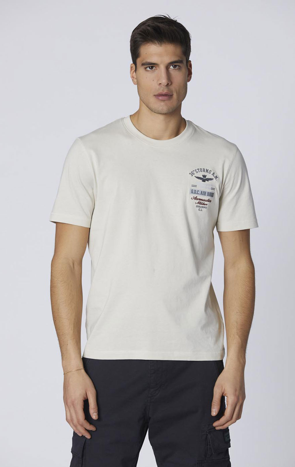 Футболка AERONAUTICA MILITARE FW 24/25/TR white beige (TS 2326) 