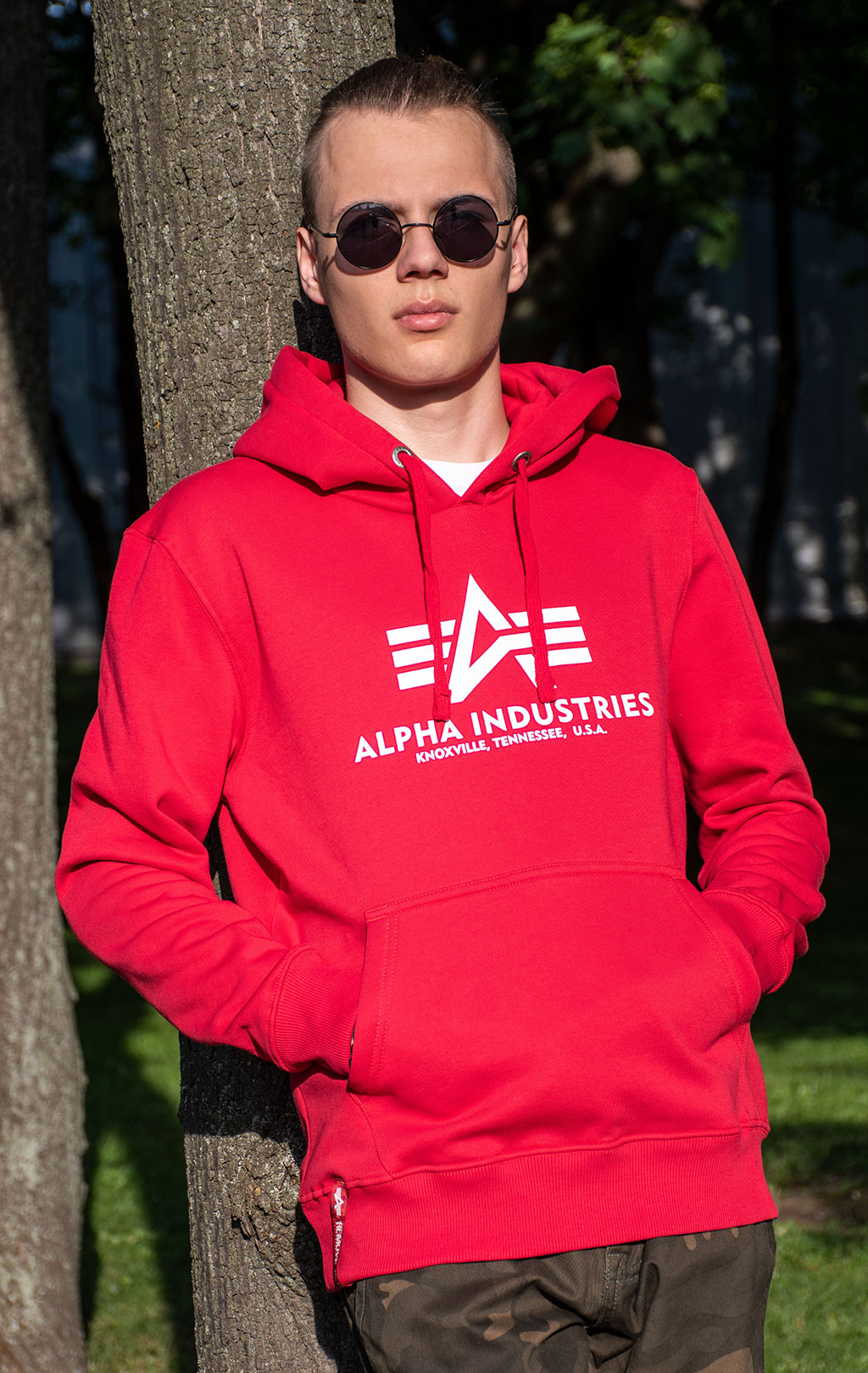 Толстовка ALPHA INDUSTRIES BASIC HOODY speed red 