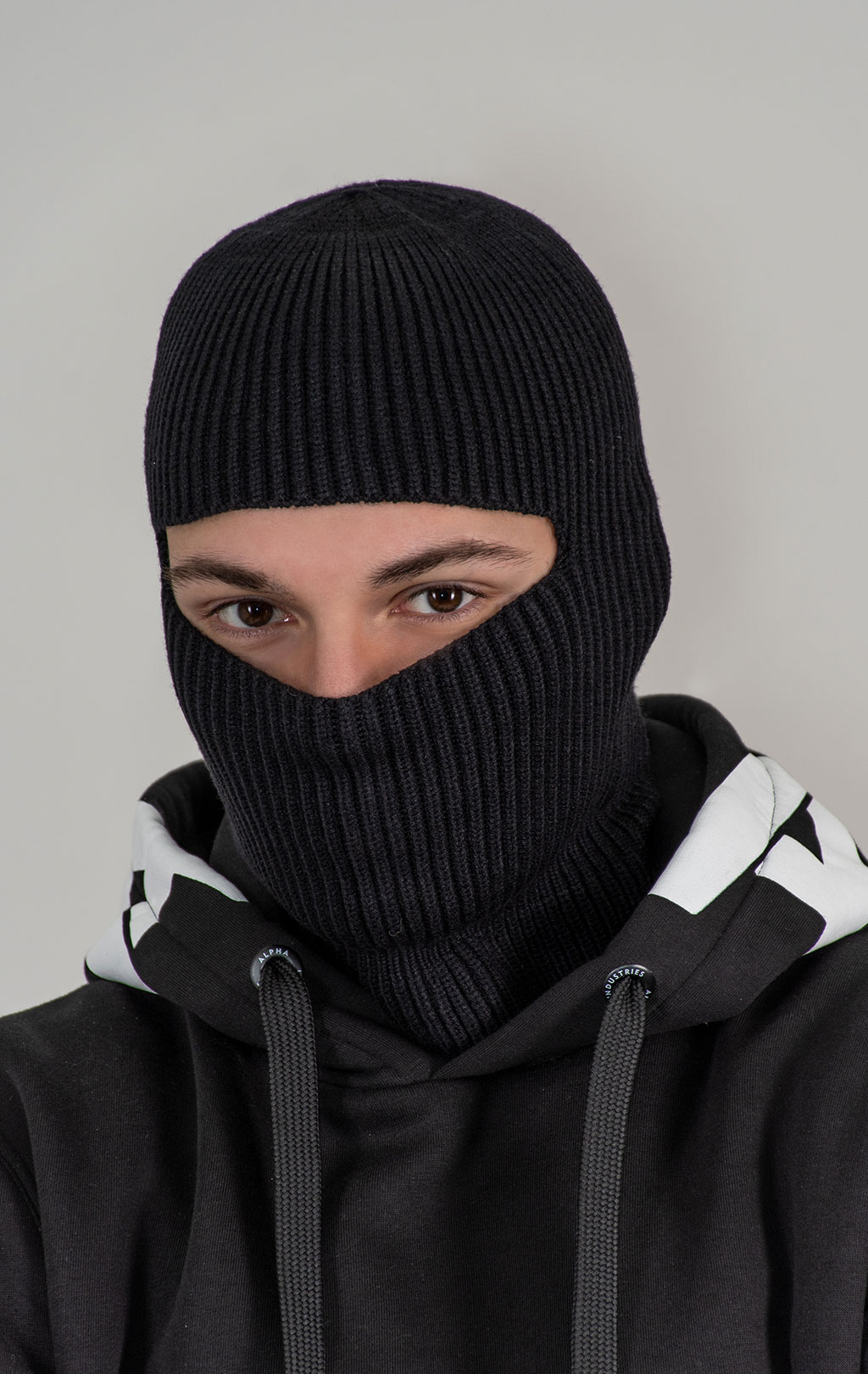 Балаклава ALPHA INDUSTRIES LABEL BALACLAVA black 