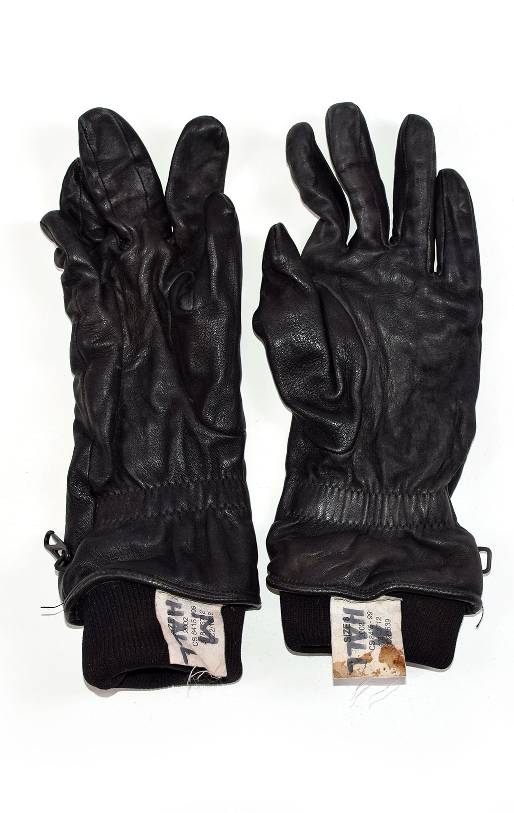 Перчатки кожа утеплённые black б/у Англия