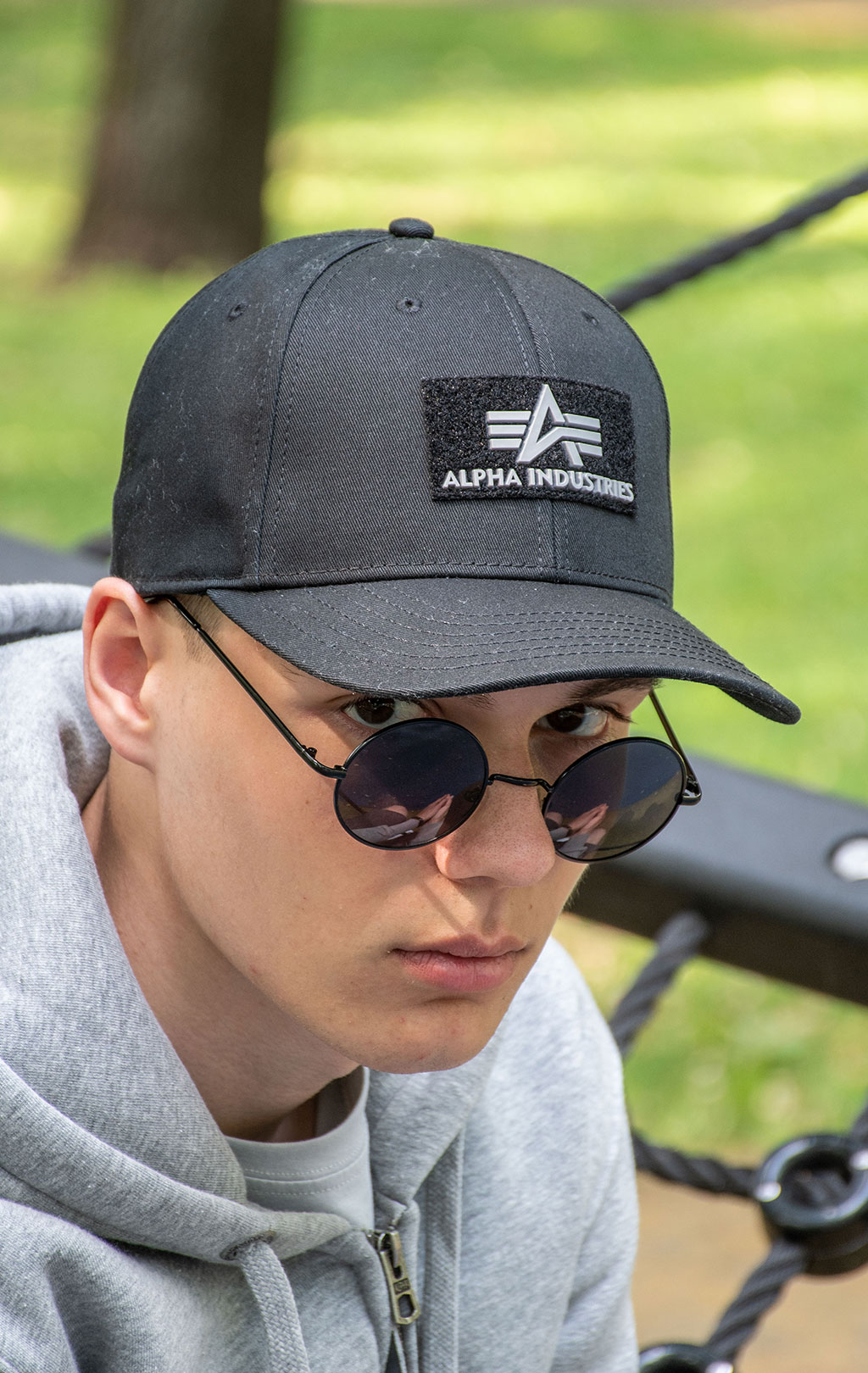 Бейсболка ALPHA INDUSTRIES VELCRO CAP II black 