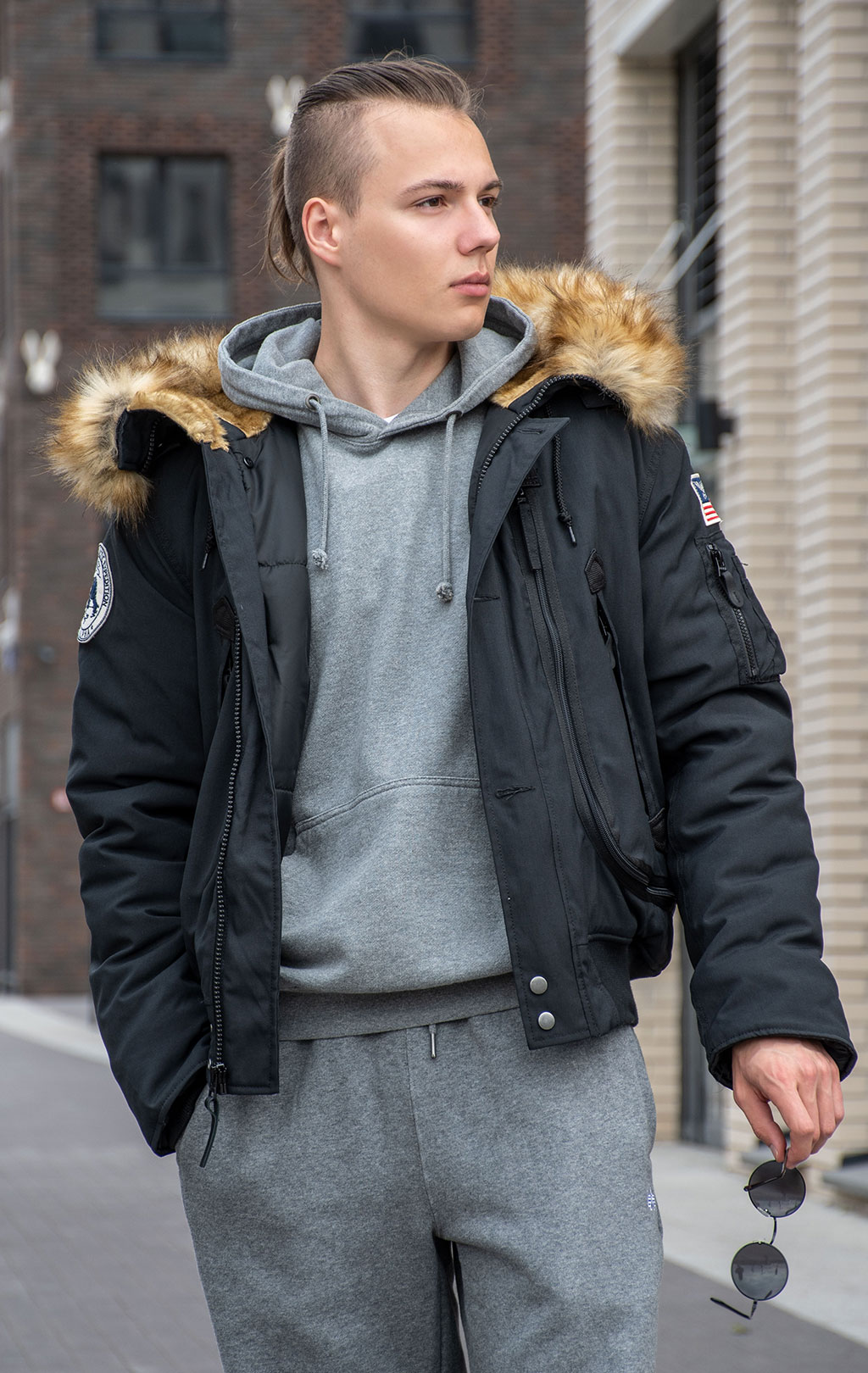 Аляска короткая ALPHA INDUSTRIES POLAR SV black 