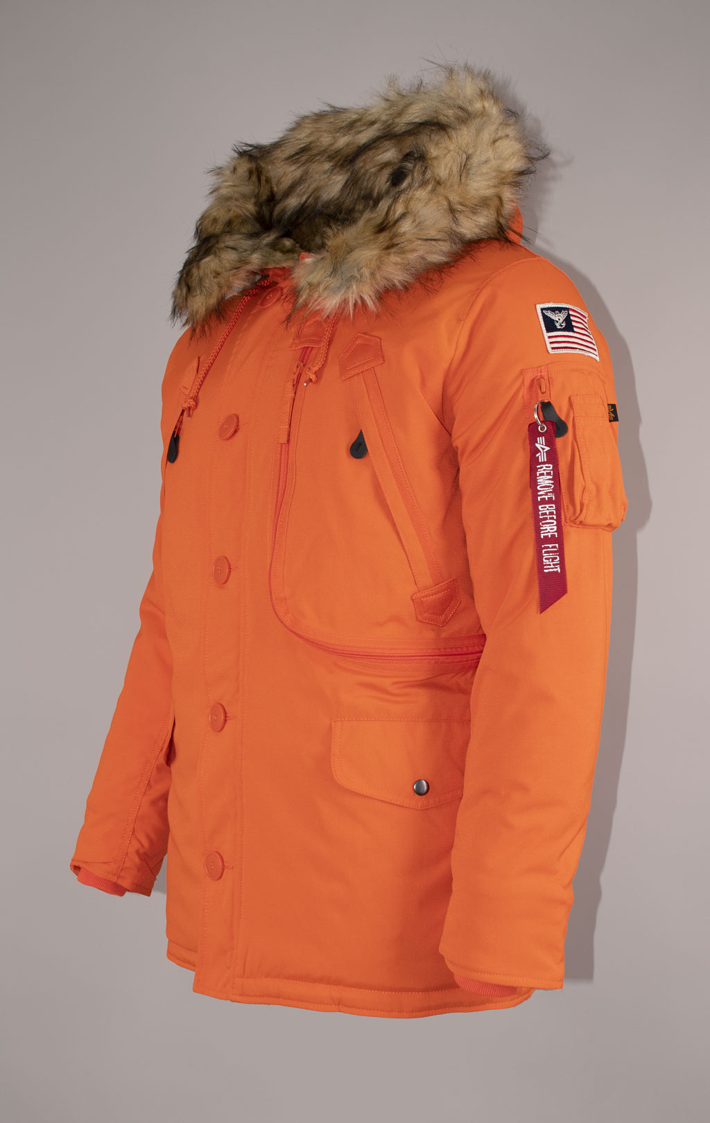 Аляска ALPHA INDUSTRIES POLAR flame orange 