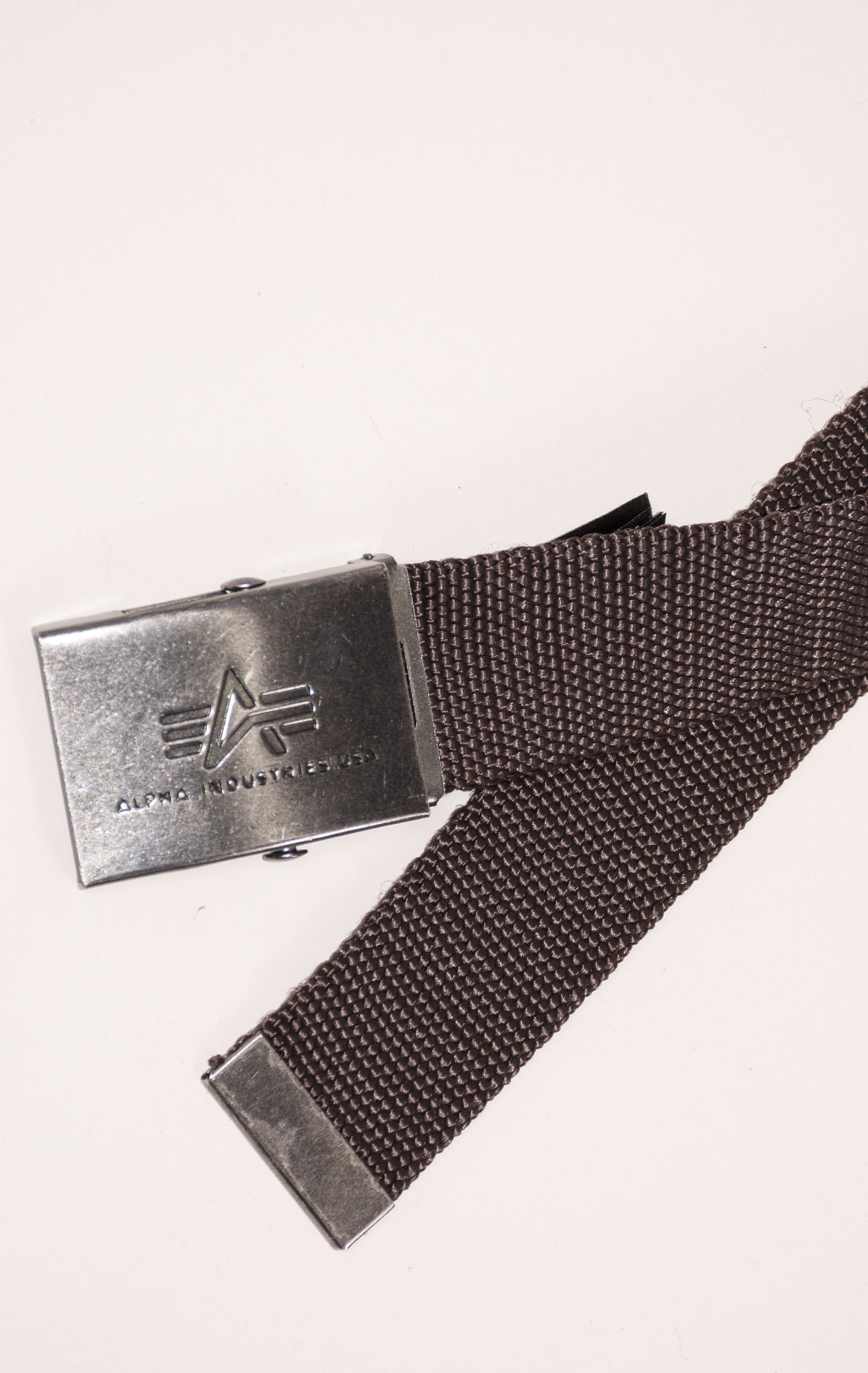 Ремень брючный ALPHA INDUSTRIES HEAVY DUTY BELT 4 cm hunter brown 