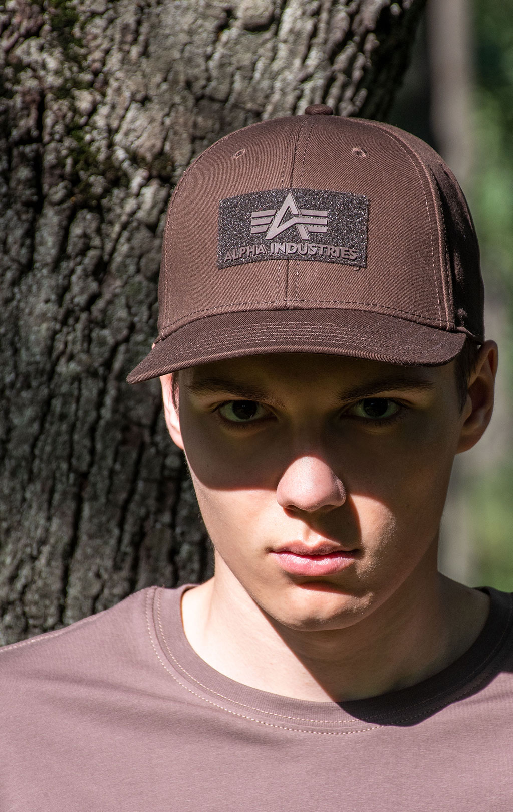 Бейсболка ALPHA INDUSTRIES VELCRO CAP hunter brown 