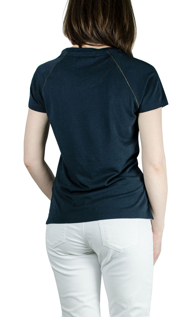 Женская футболка AERONAUTICA MILITARE blue navy (TS 1360) 