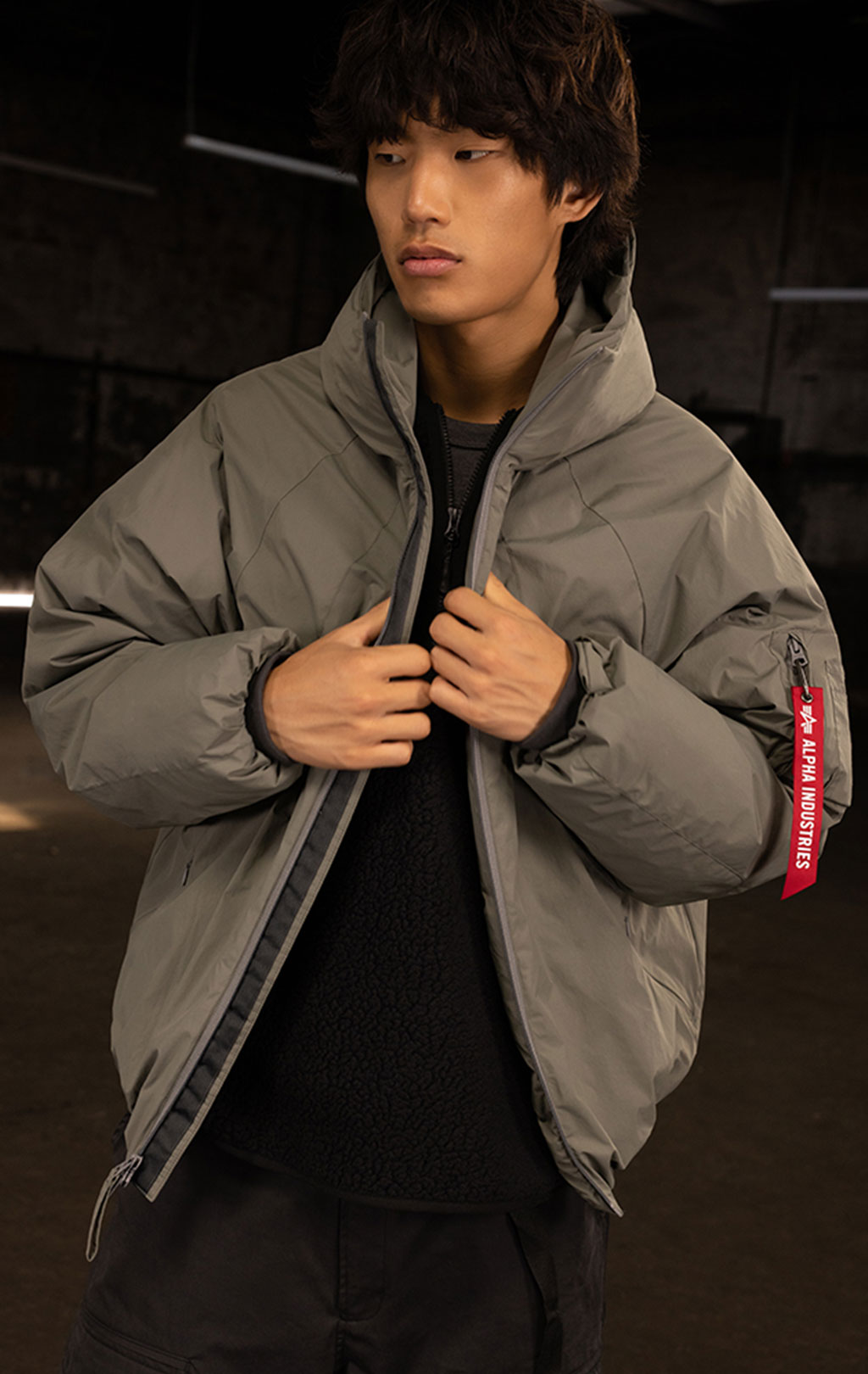 Куртка-парка ALPHA INDUSTRIES INSULATED HOODED PARKA FW 24/25 field grey 