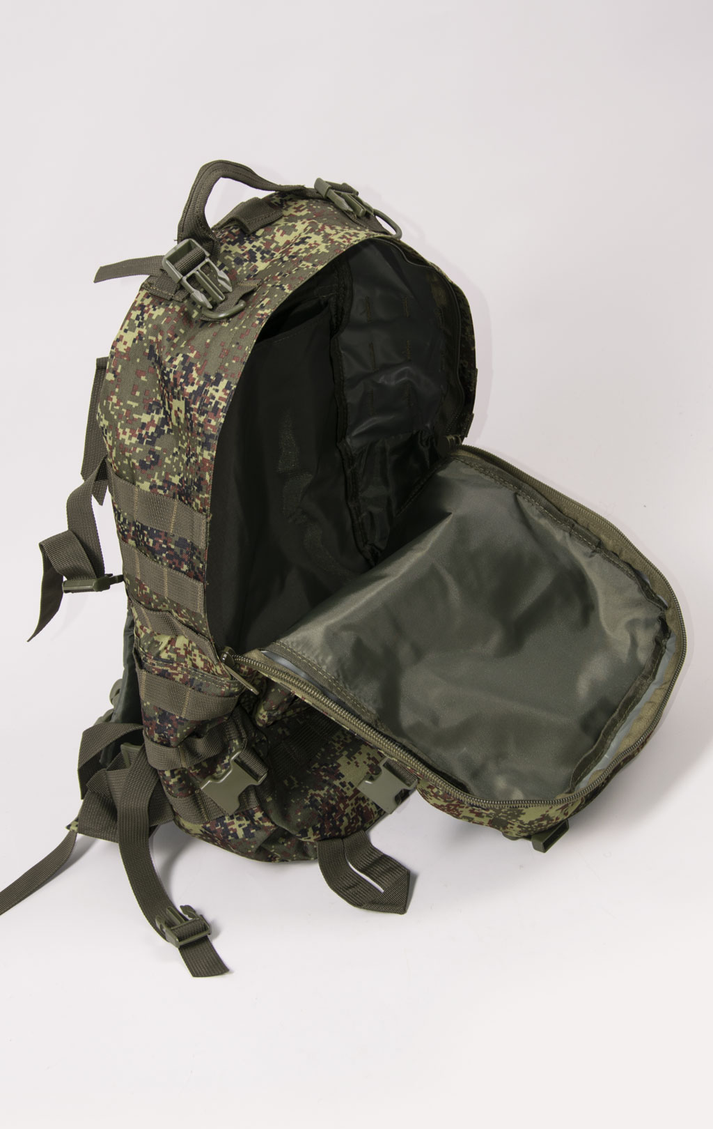 Рюкзак тактический ASSAULT 60L с поясной сумкой + 2 подсумка цифра РФ BS-016 Китай