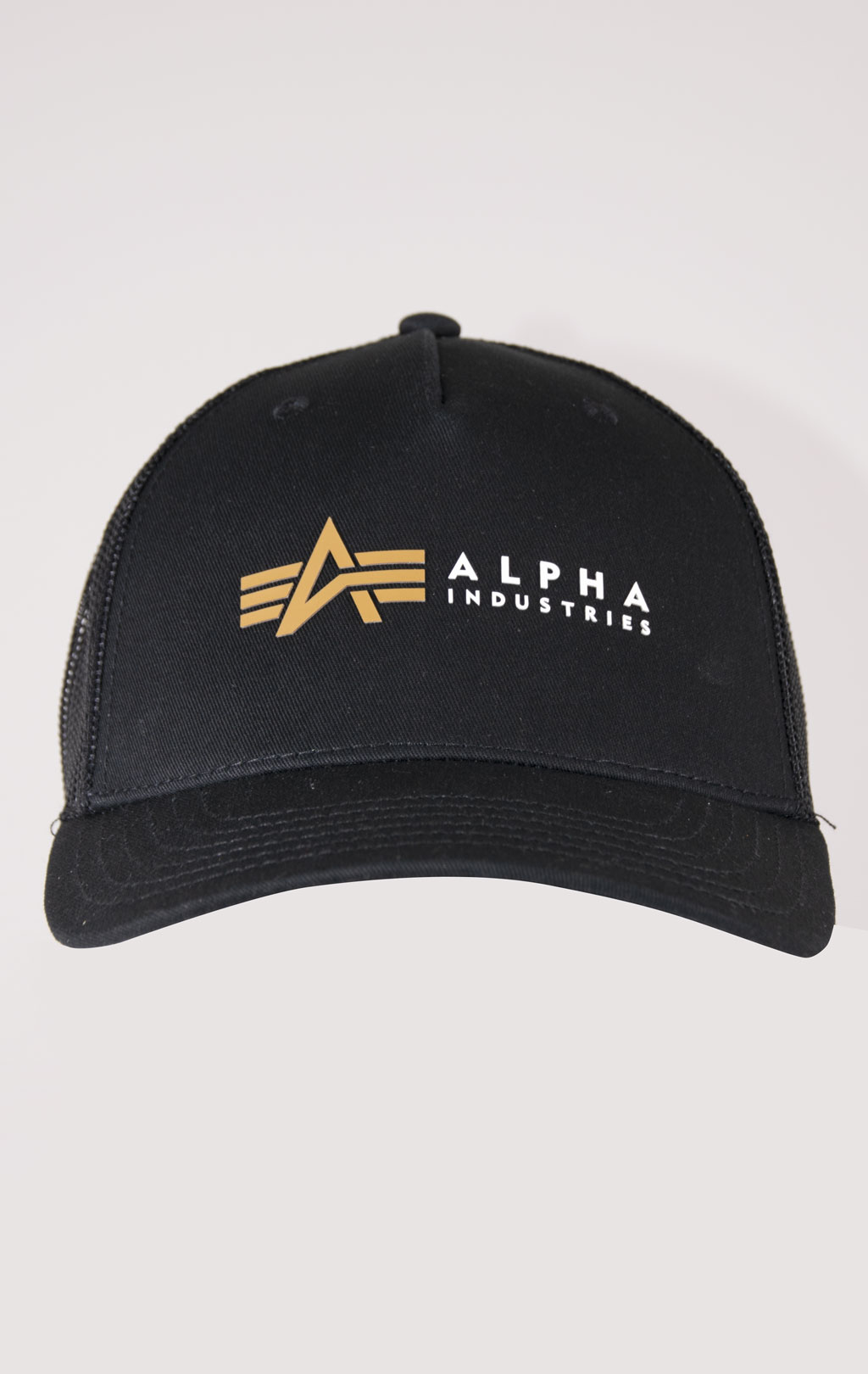 Бейсболка ALPHA INDUSTRIES ALPHA LABEL TRUCKER CAP black 