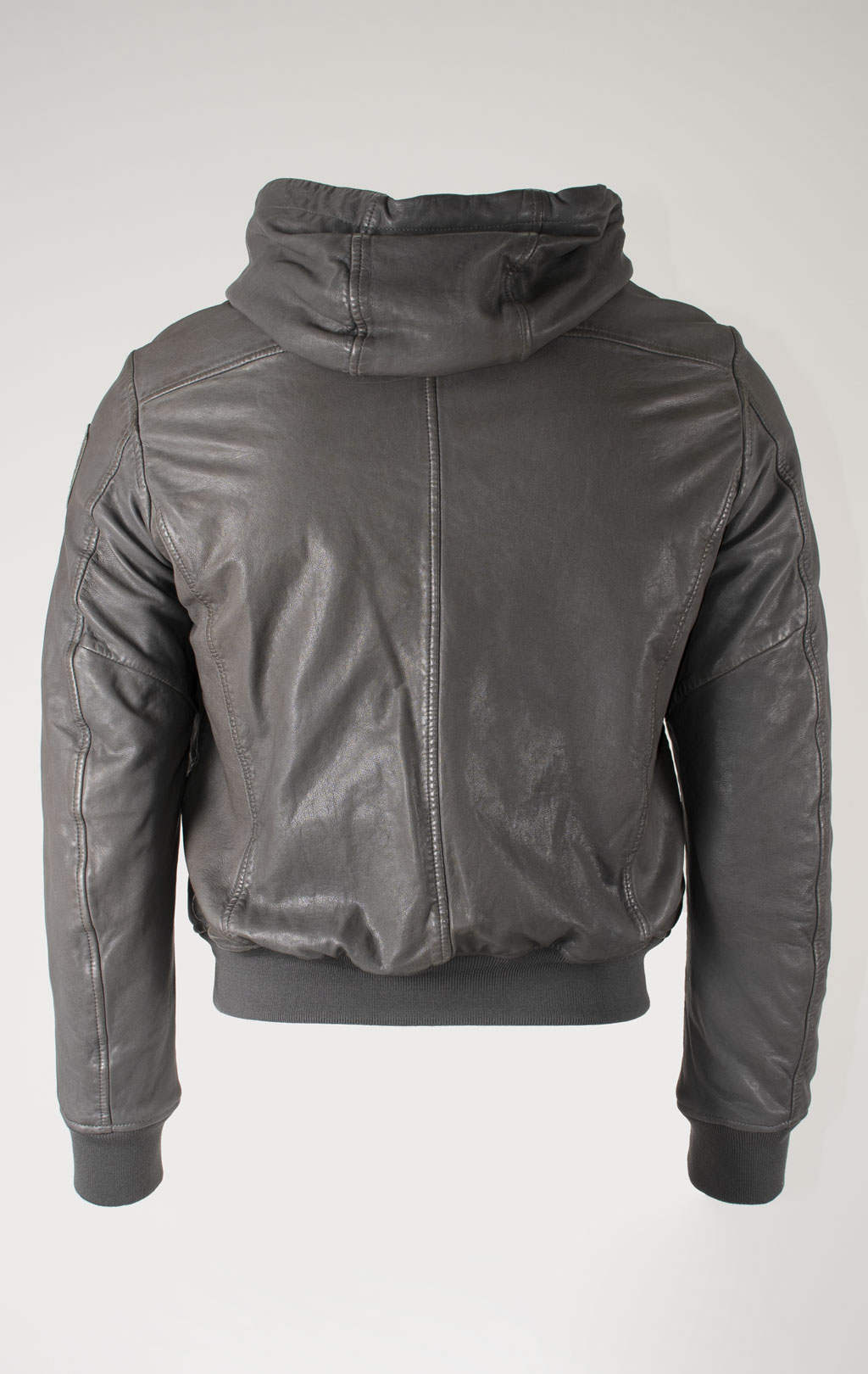 Куртка BLAUER ALDER кожа FW 24/25 grey 976 (LO1379) 