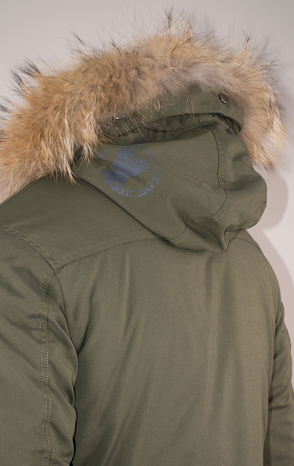 Аляска ALPHA INDUSTRIES POLAR натур. мех dark green 