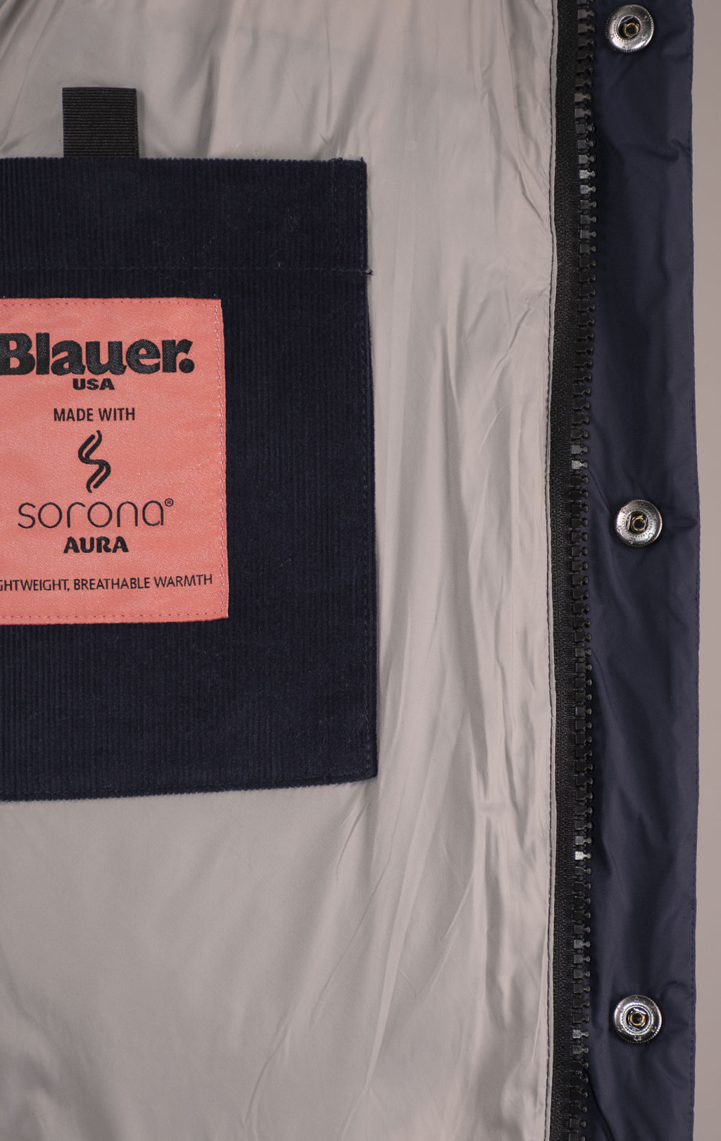 Куртка-пуховик BLAUER FARGO вельвет FW 24/25 blue (CO2115) 