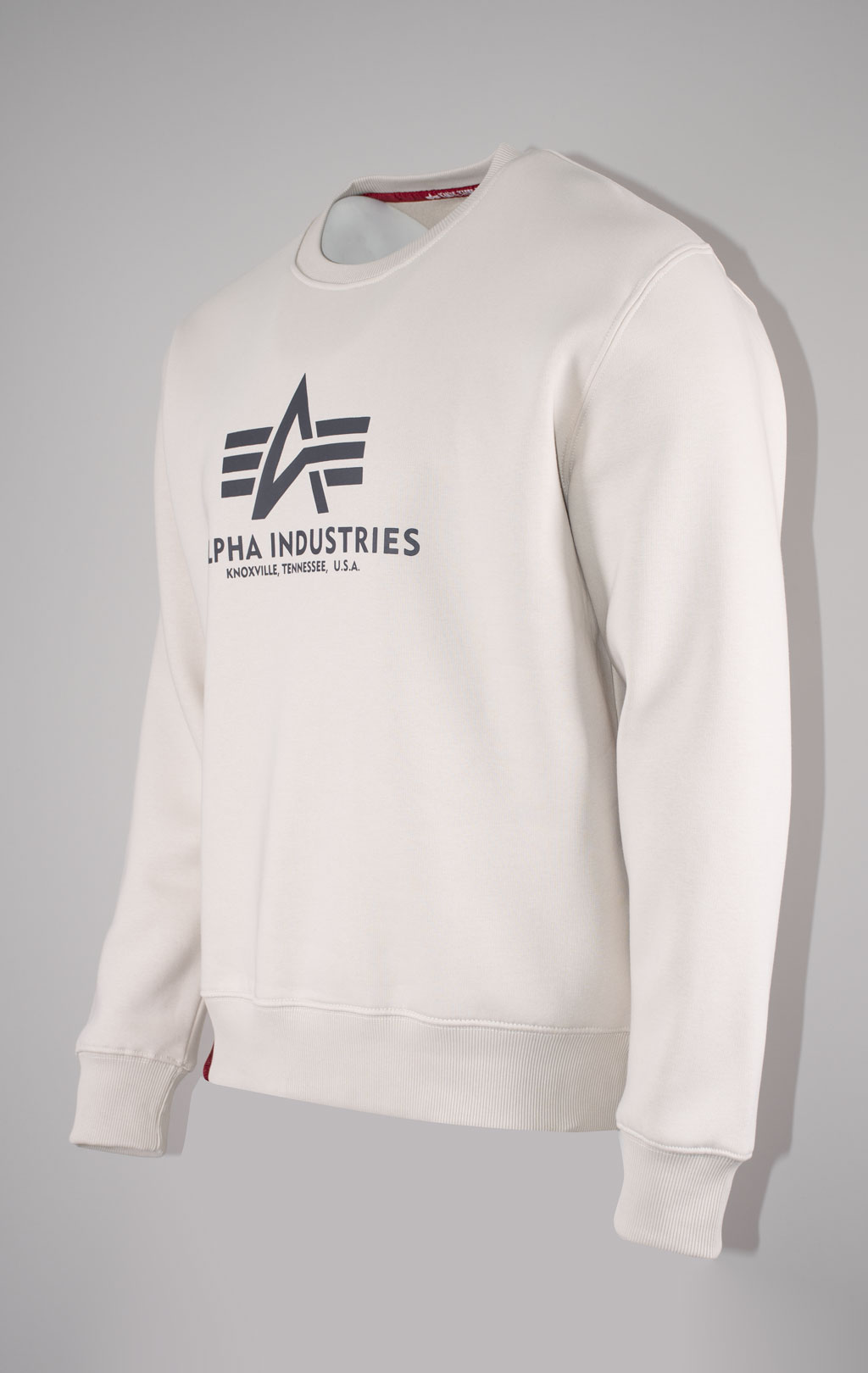 Свитшот ALPHA INDUSTRIES BASIC SWEATER jet stream white 