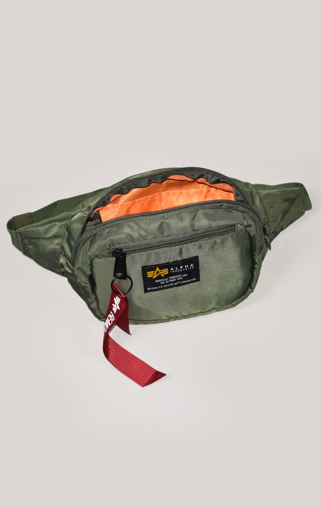 Сумка поясная ALPHA INDUSTRIES CREW WAIST BAG sage green 