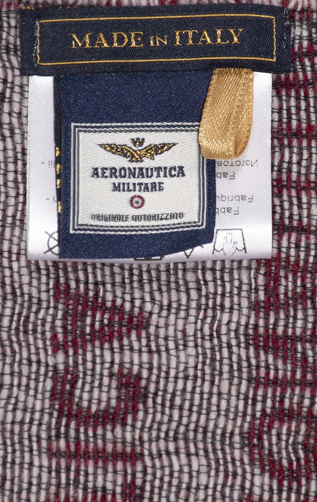 Женский шарф AERONAUTICA MILITARE FW 24/25/IT bordeaux/naturale (SH 1154) 