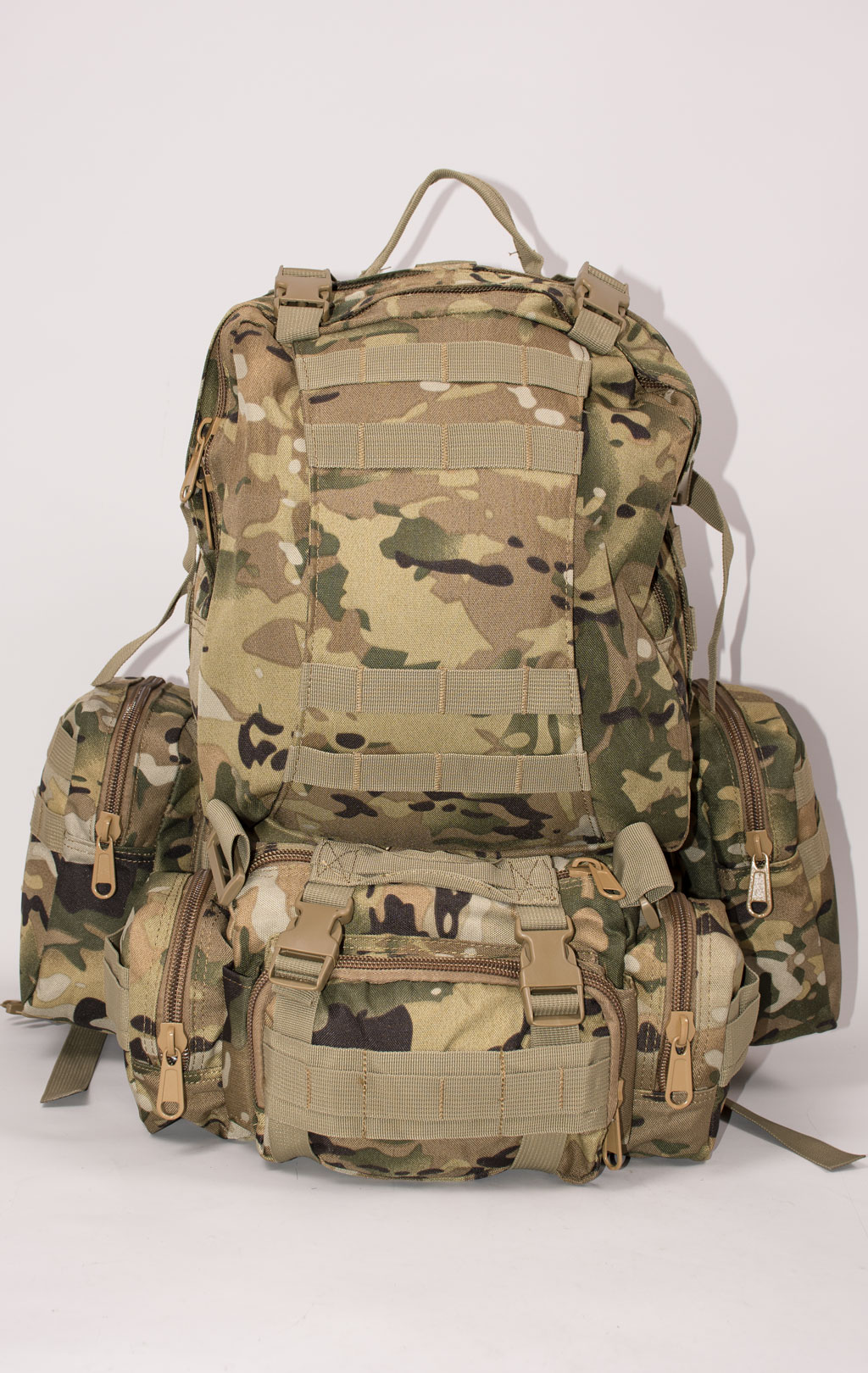 Рюкзак тактический ASSAULT 60L с поясной сумкой + 2 подсумка multicam BS-016 Китай