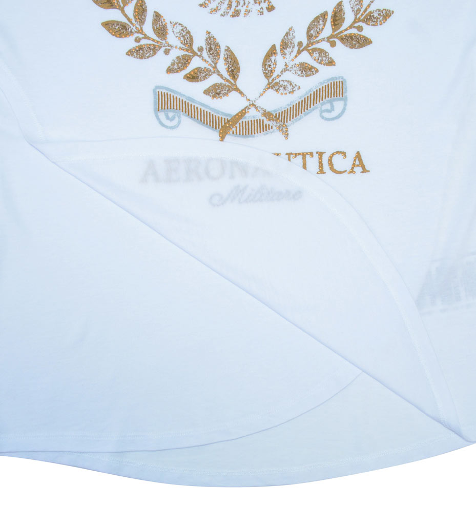 Женская футболка AERONAUTICA MILITARE bianco ottico (TS 1492) 