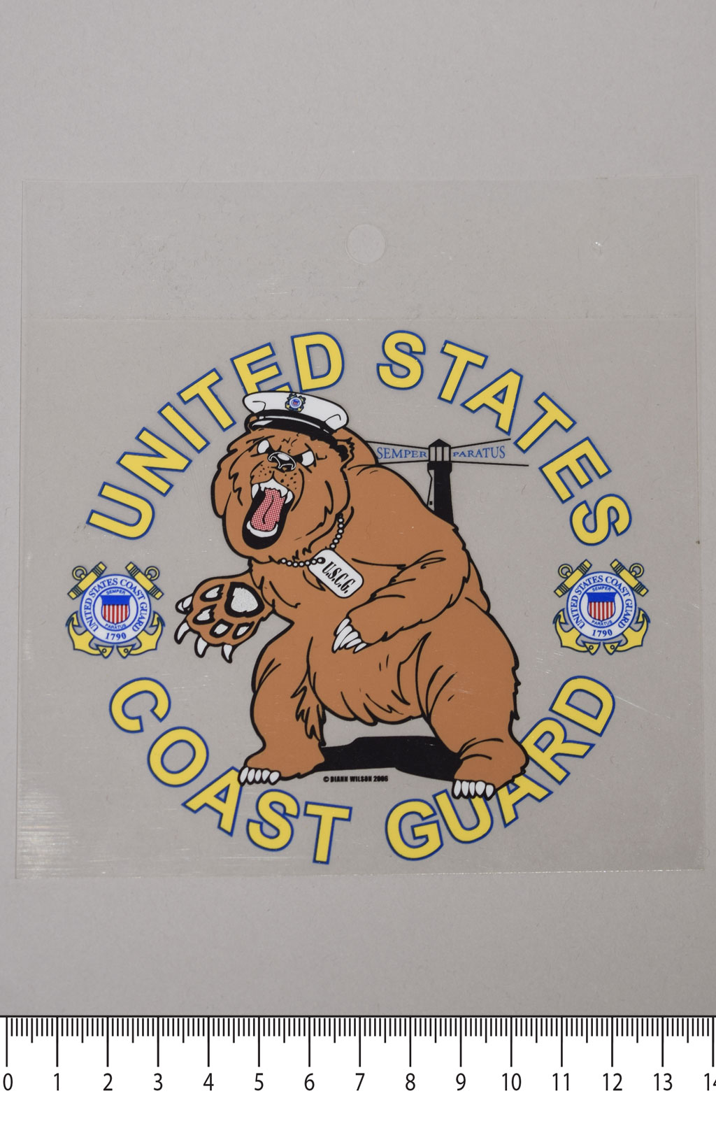 Наклейка United States Coast Guard (медведь) США